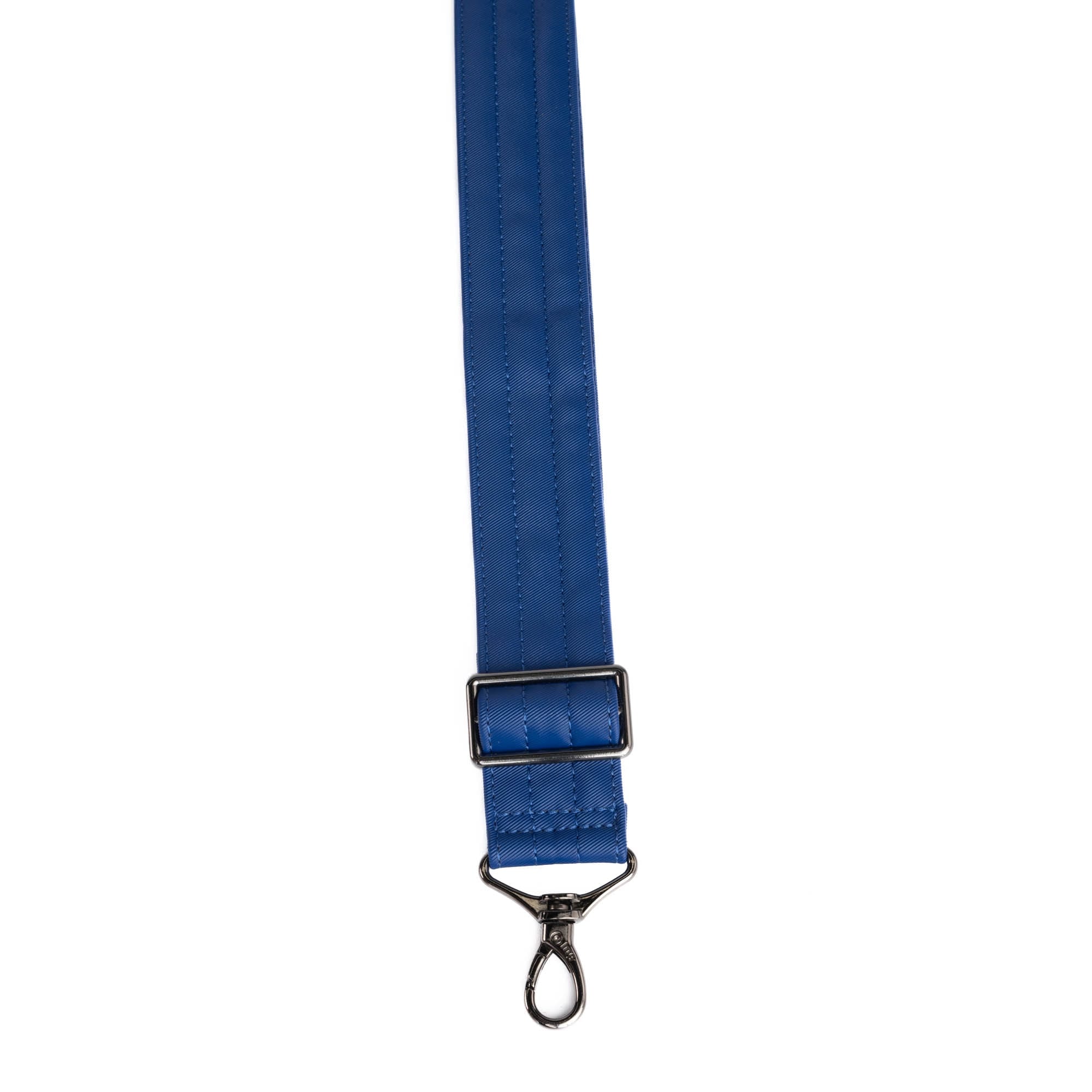 Adjustable Webbed Satin Luxe VL Bag Strap - 1.5" - SAPPHIRE - Strap_1.5_SatinLuxe_Sapphire_02_webbed