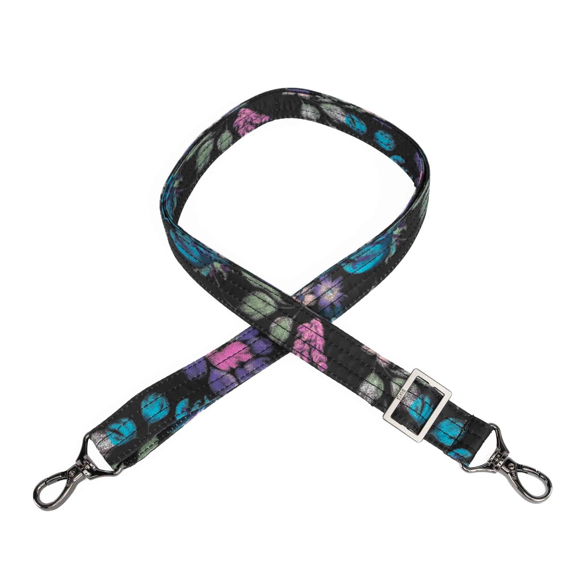 Adjustable Classic Bag Strap - 1" - BLOOM BLACK - Strap_1_Classic_BloomBlack_01
