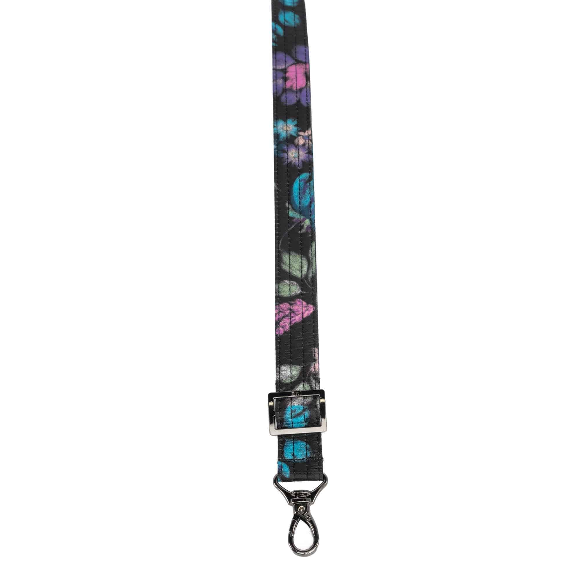 Adjustable Classic Bag Strap - 1" - BLOOM BLACK - Strap_1_Classic_BloomBlack_02
