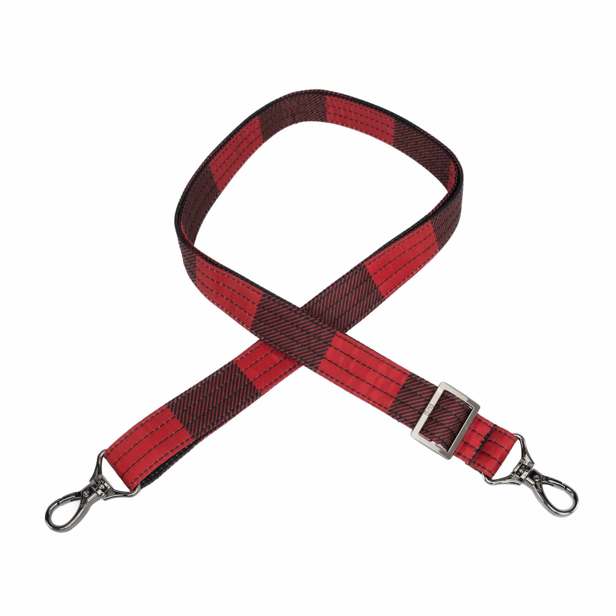 Adjustable Classic Bag Strap - 1" - BUFFALO CHECK RED - Strap_1_Classic_BuffaloCheckRed_01