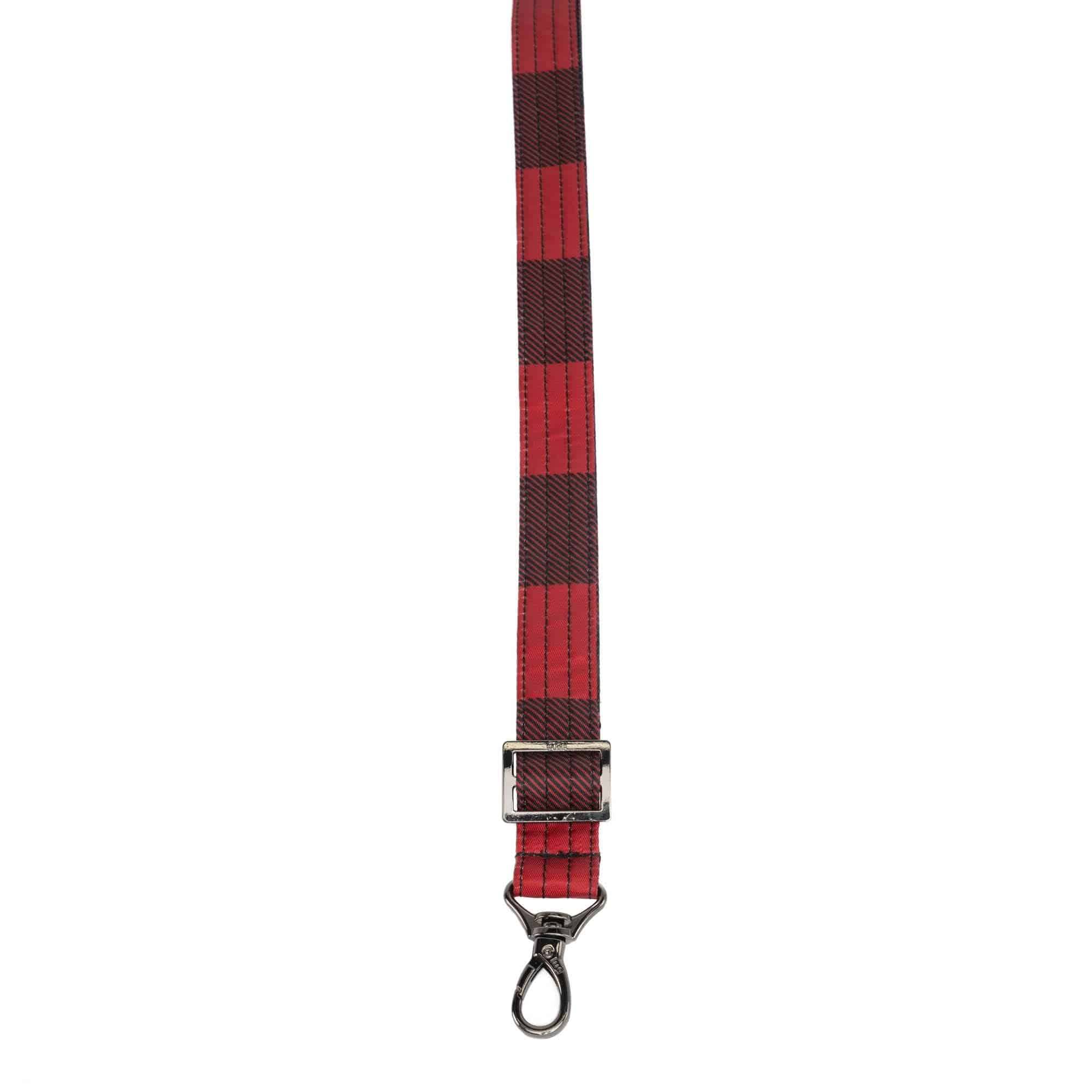 Adjustable Classic Bag Strap - 1" - BUFFALO CHECK RED - Strap_1_Classic_BuffaloCheckRed_02