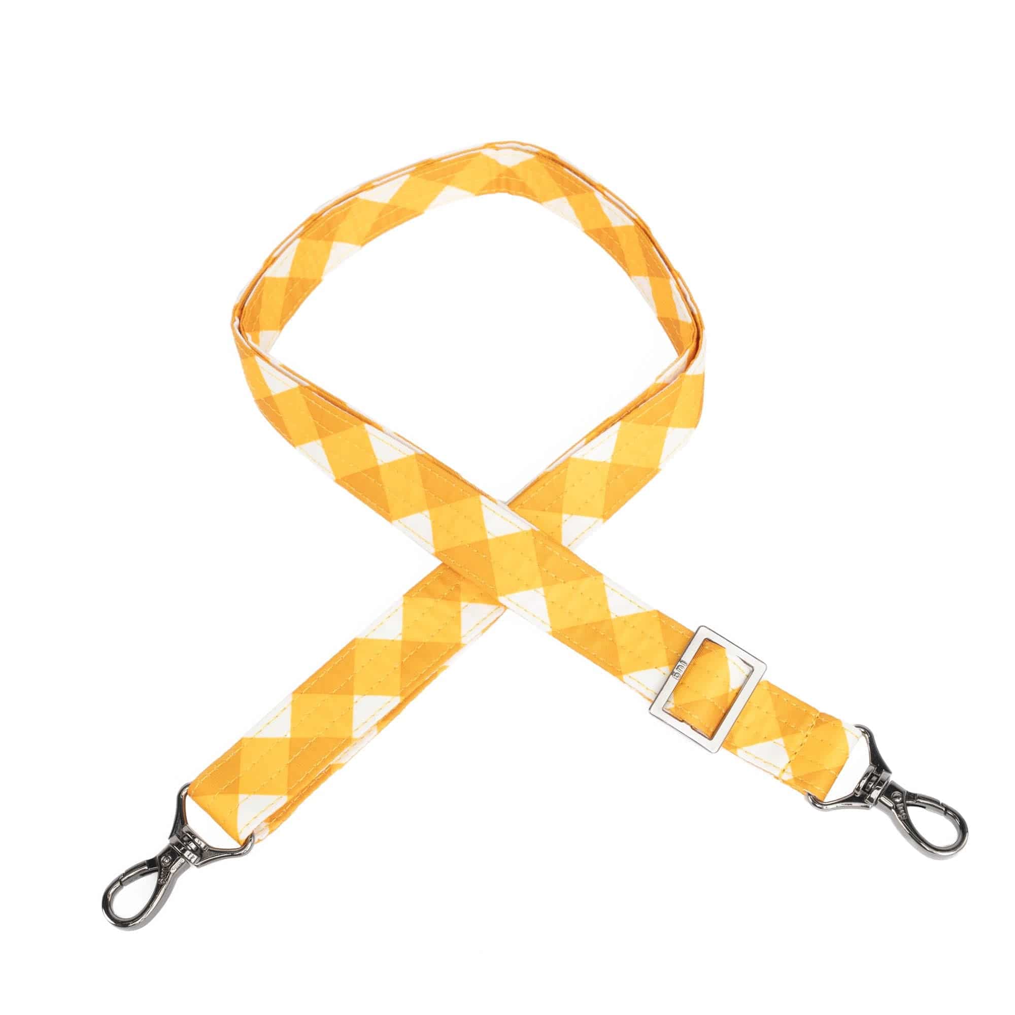 Adjustable Classic Bag Strap - 1" - GINGHAM MUSTARD - Strap_1_Classic_GinghamMustard_01