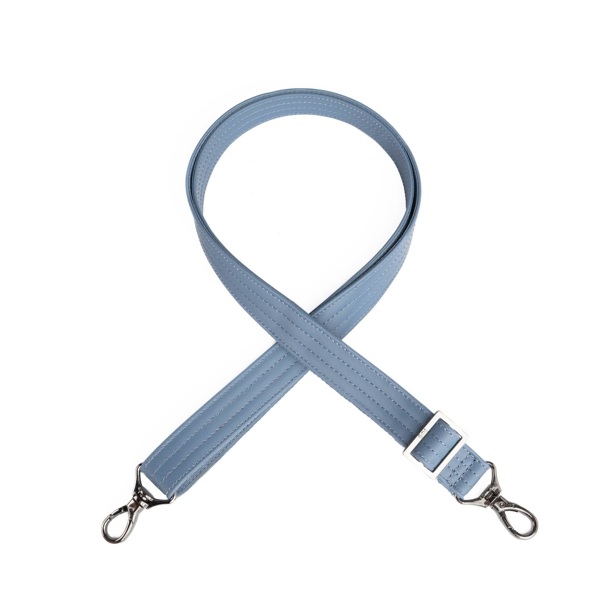 Adjustable Webbed Satin Luxe VL Bag Strap - 1" - BLUE MOON - Strap_1_SatinLuxe_BlueMoon_01