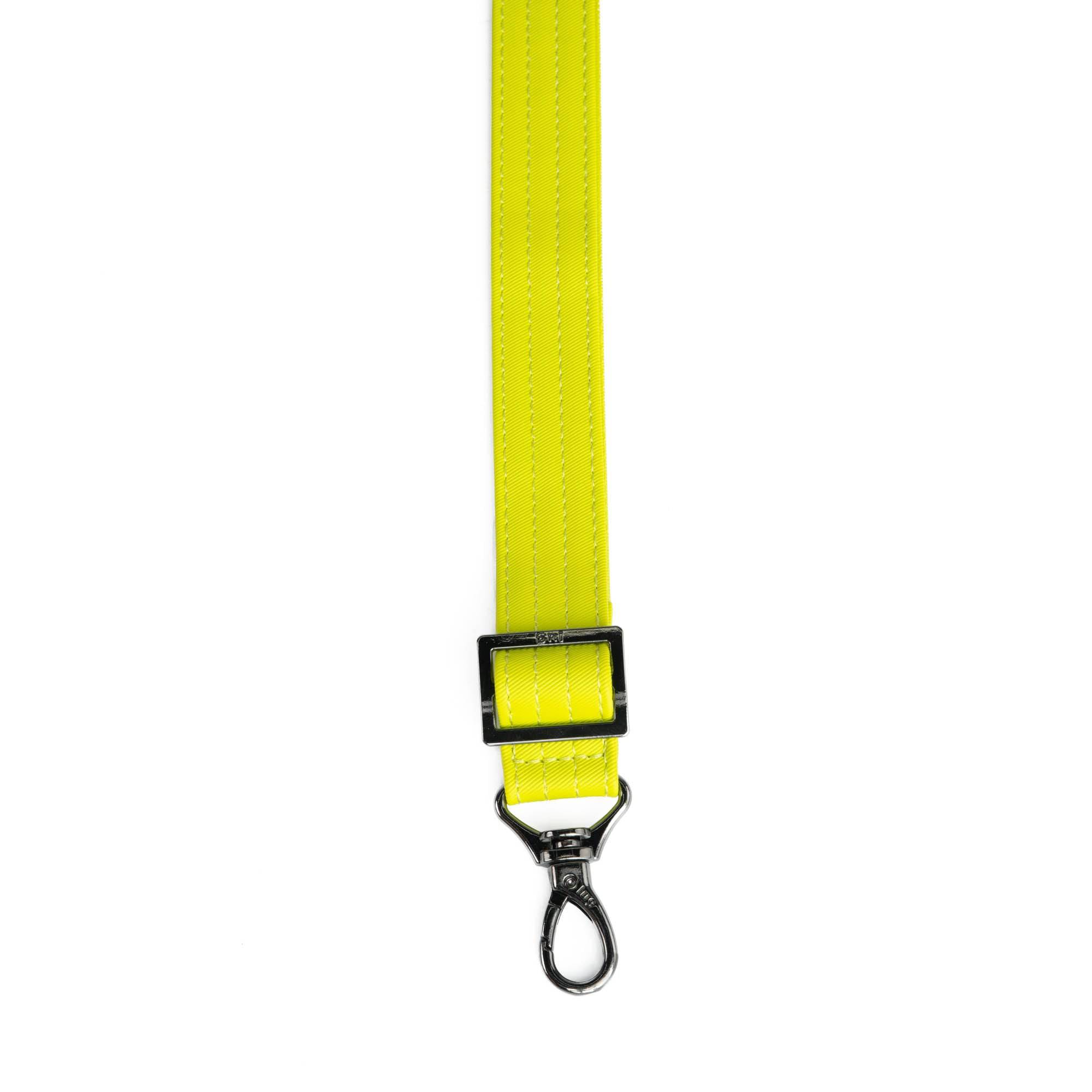 Adjustable Webbed Satin Luxe VL Bag Strap - 1" - LEMON LIME - Strap_1_SatinLuxe_LemonLime_02