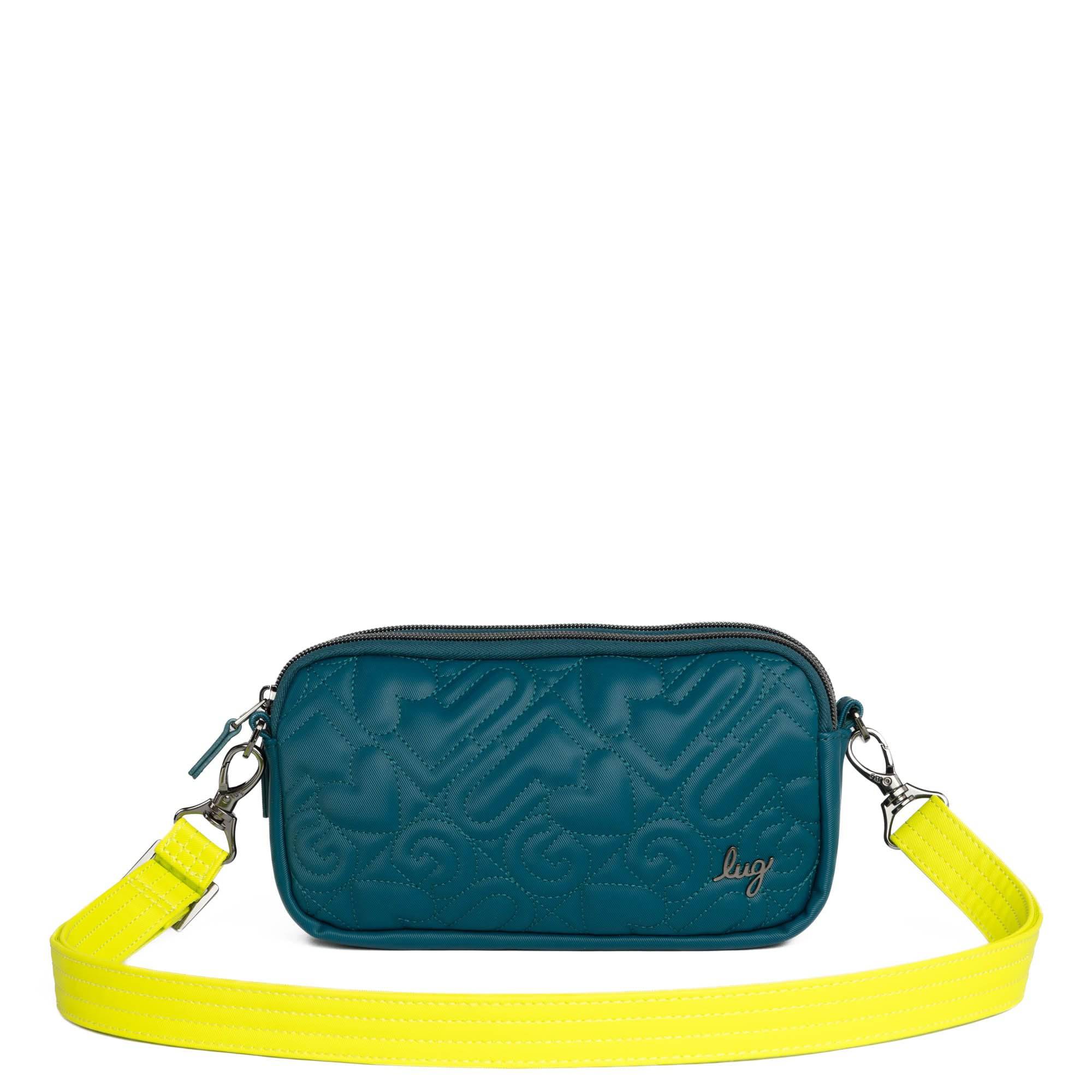 Adjustable Webbed Satin Luxe VL Bag Strap - 1" - LEMON LIME - Strap_1_SatinLuxe_LemonLime_03