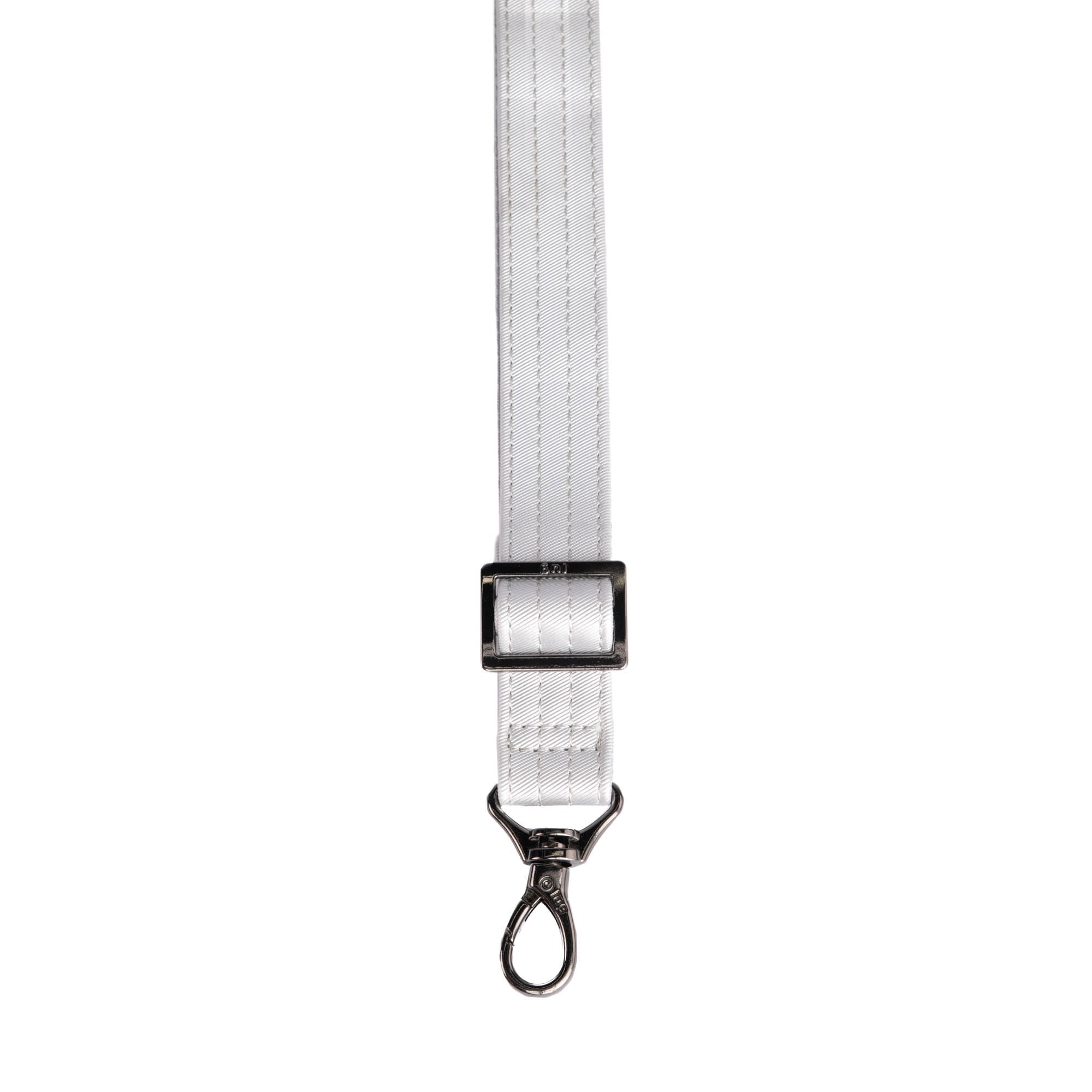 Adjustable Webbed Satin Luxe VL Bag Strap - 1" - METALLIC SILVER - Strap_1_SatinLuxe_MetallicSilver_02