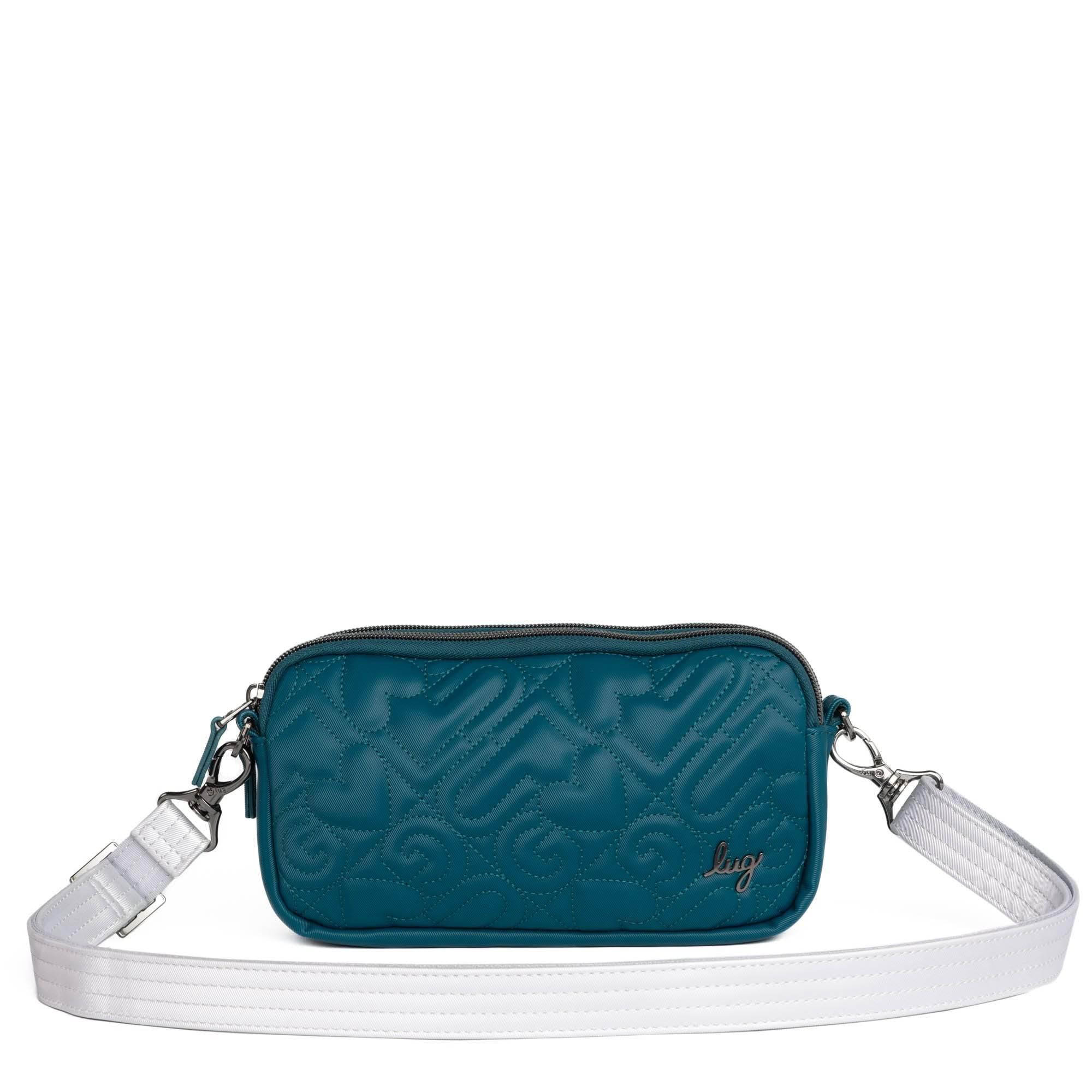 Adjustable Webbed Satin Luxe VL Bag Strap - 1" - METALLIC SILVER - Strap_1_SatinLuxe_MetallicSilver_03