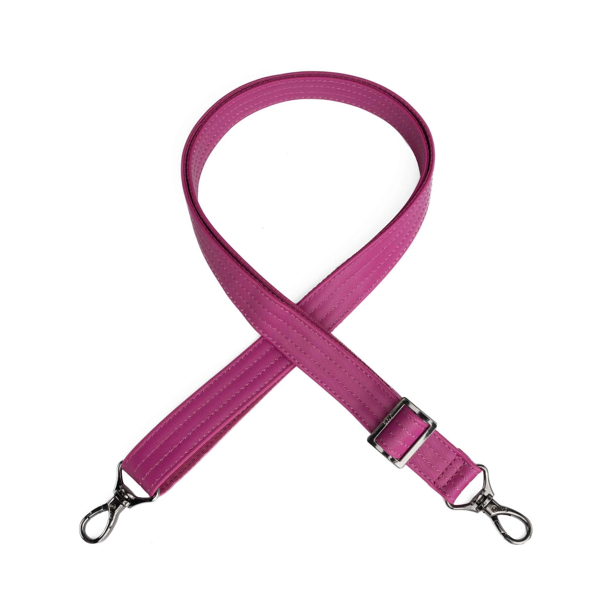Adjustable Webbed Satin Luxe VL Bag Strap - 1" - ORCHID - Strap_1_SatinLuxe_Orchid_01