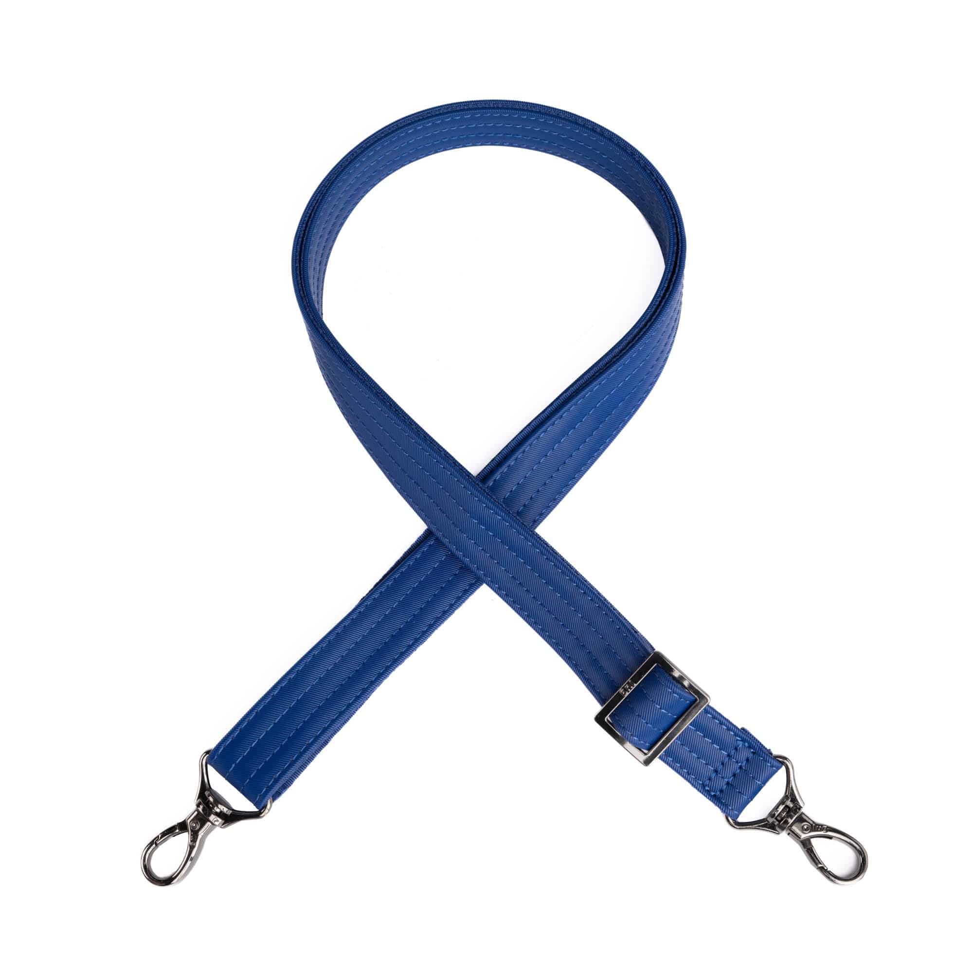 Adjustable Webbed Satin Luxe VL Bag Strap - 1" - SAPPHIRE - Strap_1_SatinLuxe_Sapphire_01