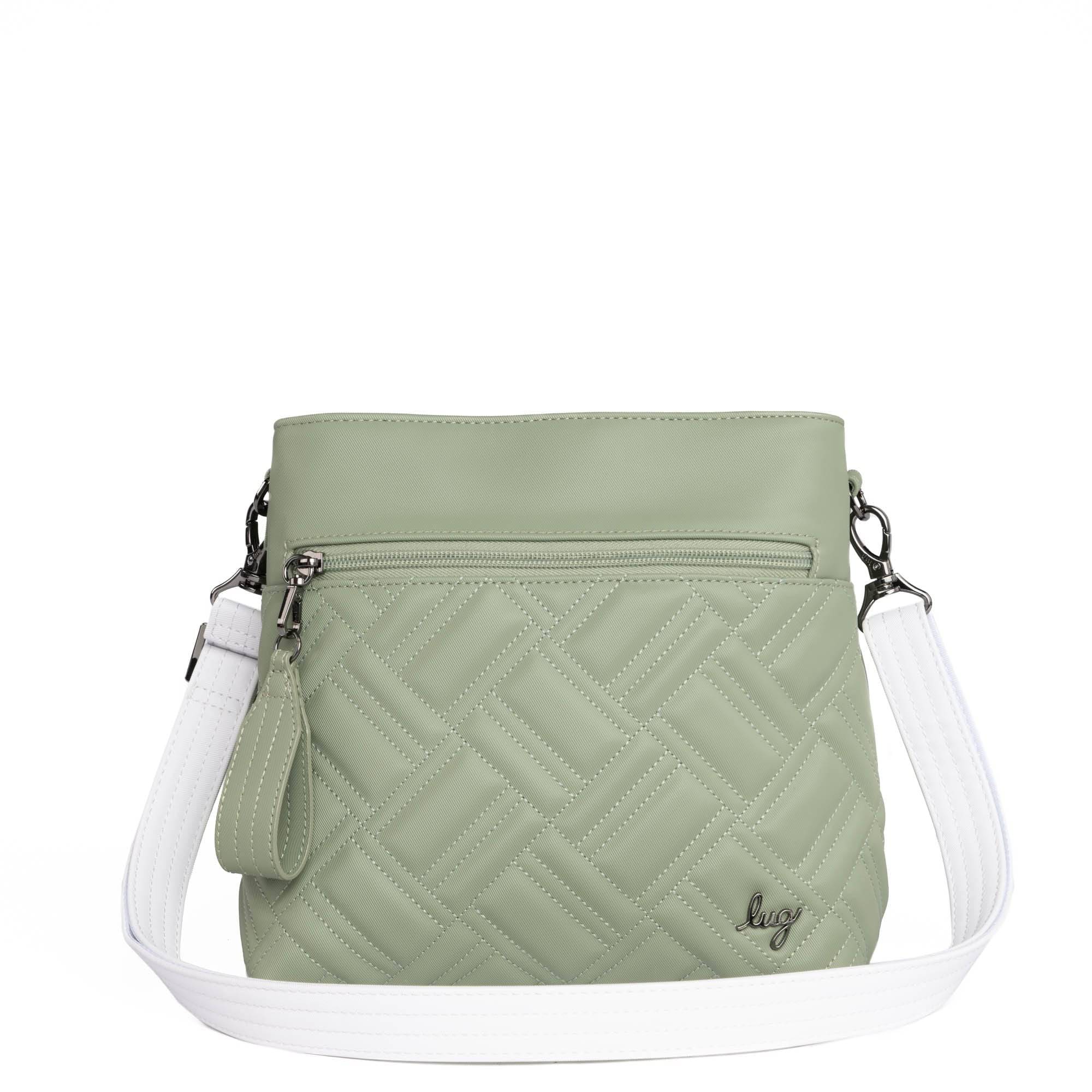 Adjustable Webbed Satin Luxe VL Bag Strap - 1" - WHITE - Strap_1_SatinLuxe_White_03