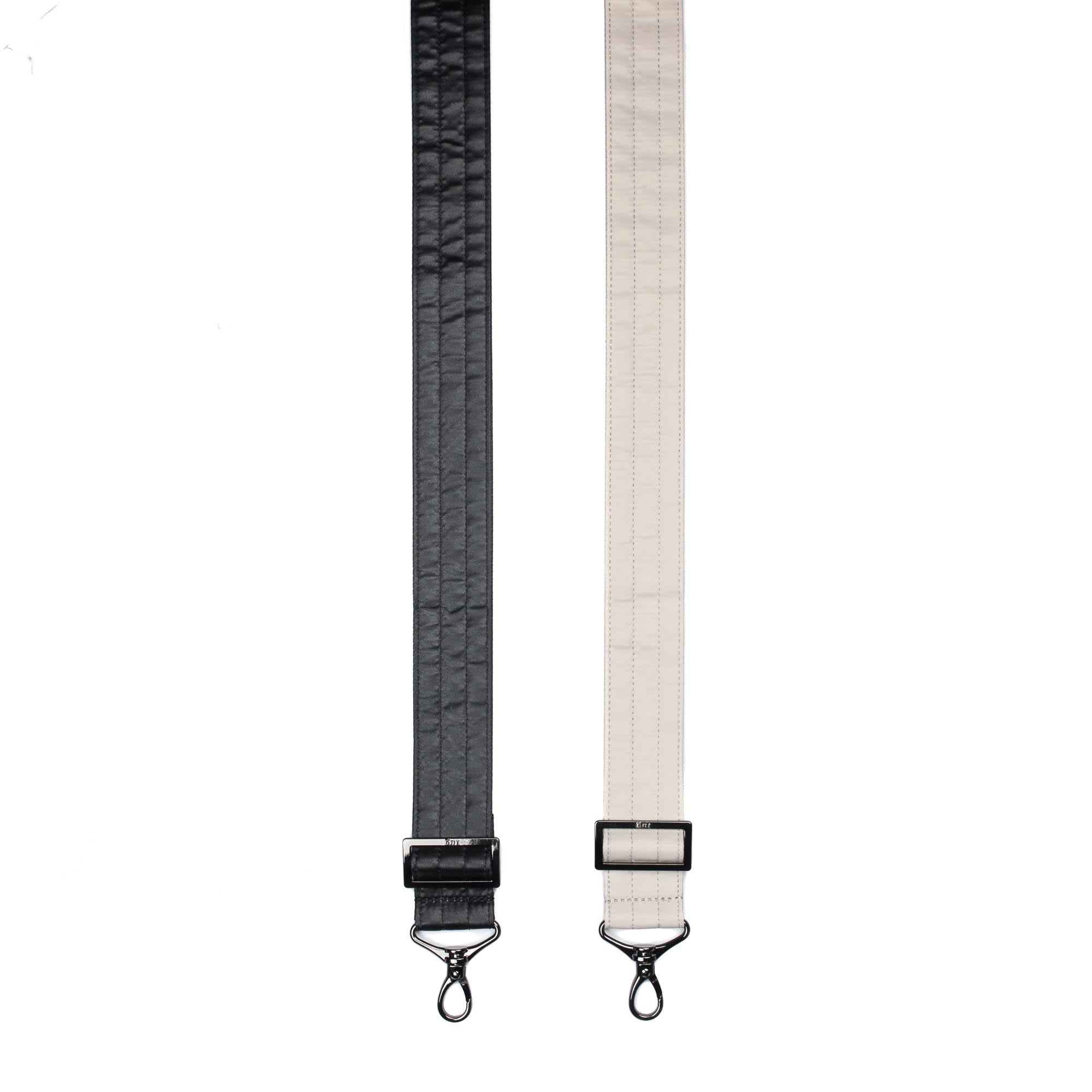Adjustable 2pc Bag Straps - 1.5" - METALLIC BLACK PEBBLE - Strap_MetallicBlack_Pebble_02