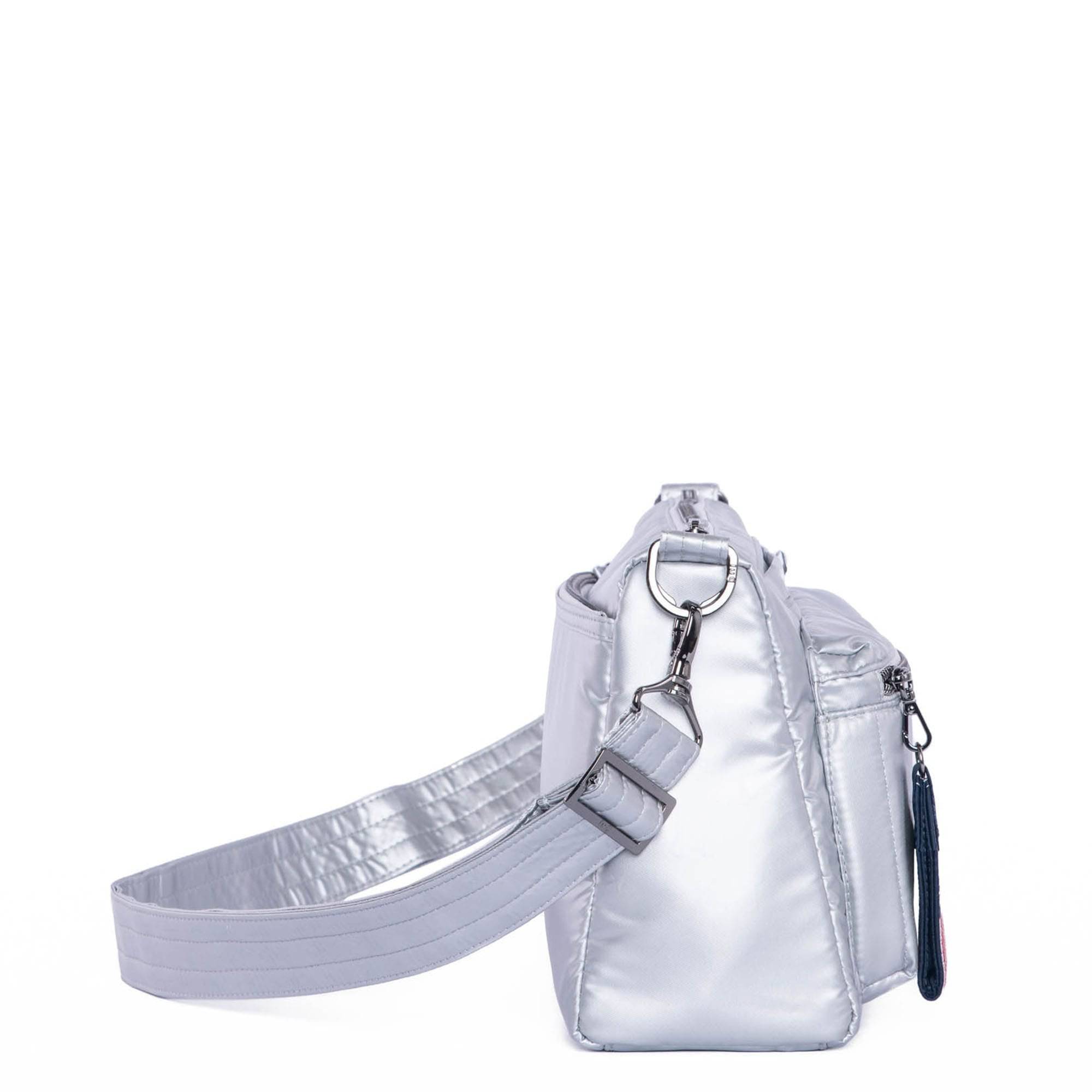 Stretch LE Crossbody Bag - METALLIC SILVER - StretchLE_MetallicSilver_03