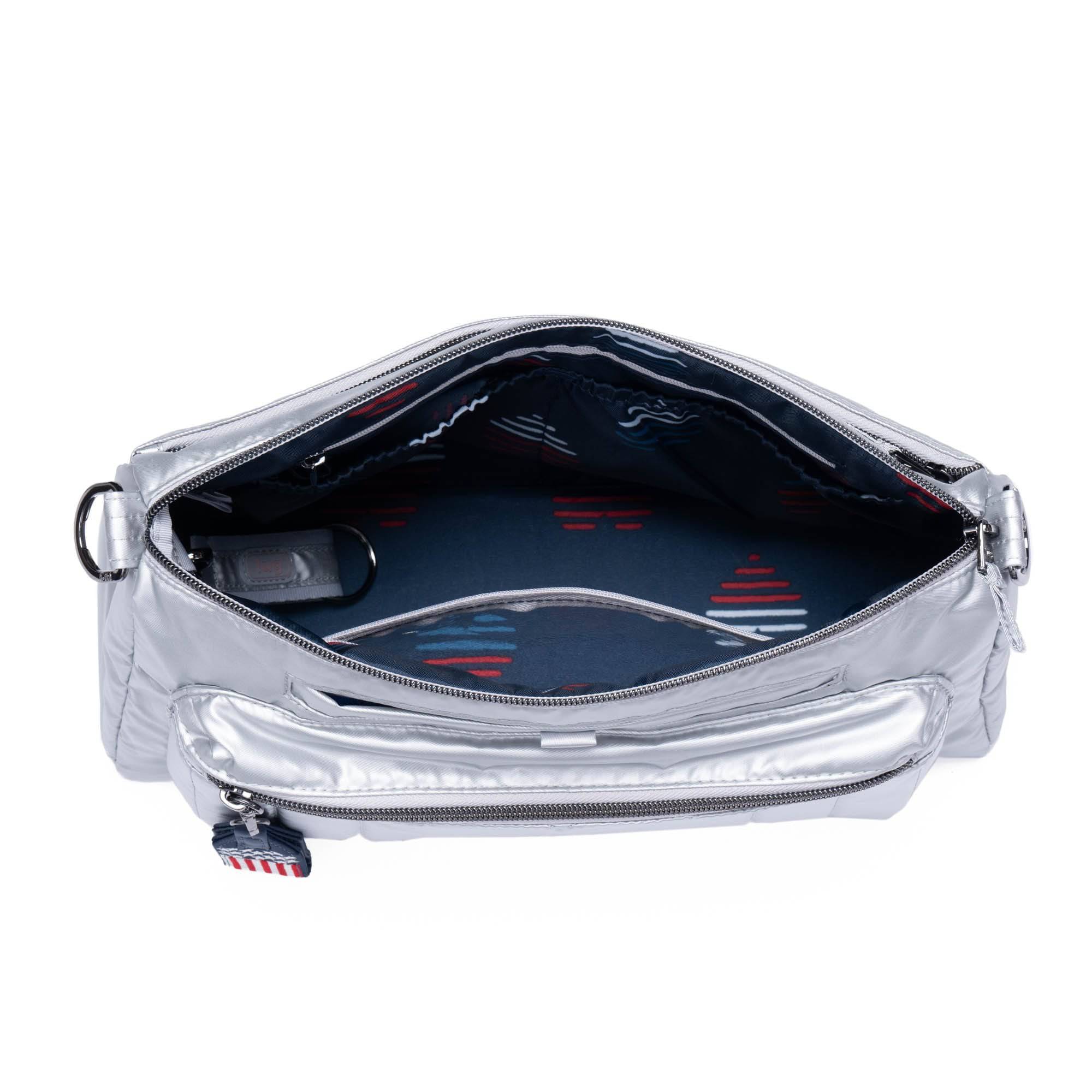 Stretch LE Crossbody Bag - METALLIC SILVER - StretchLE_MetallicSilver_05