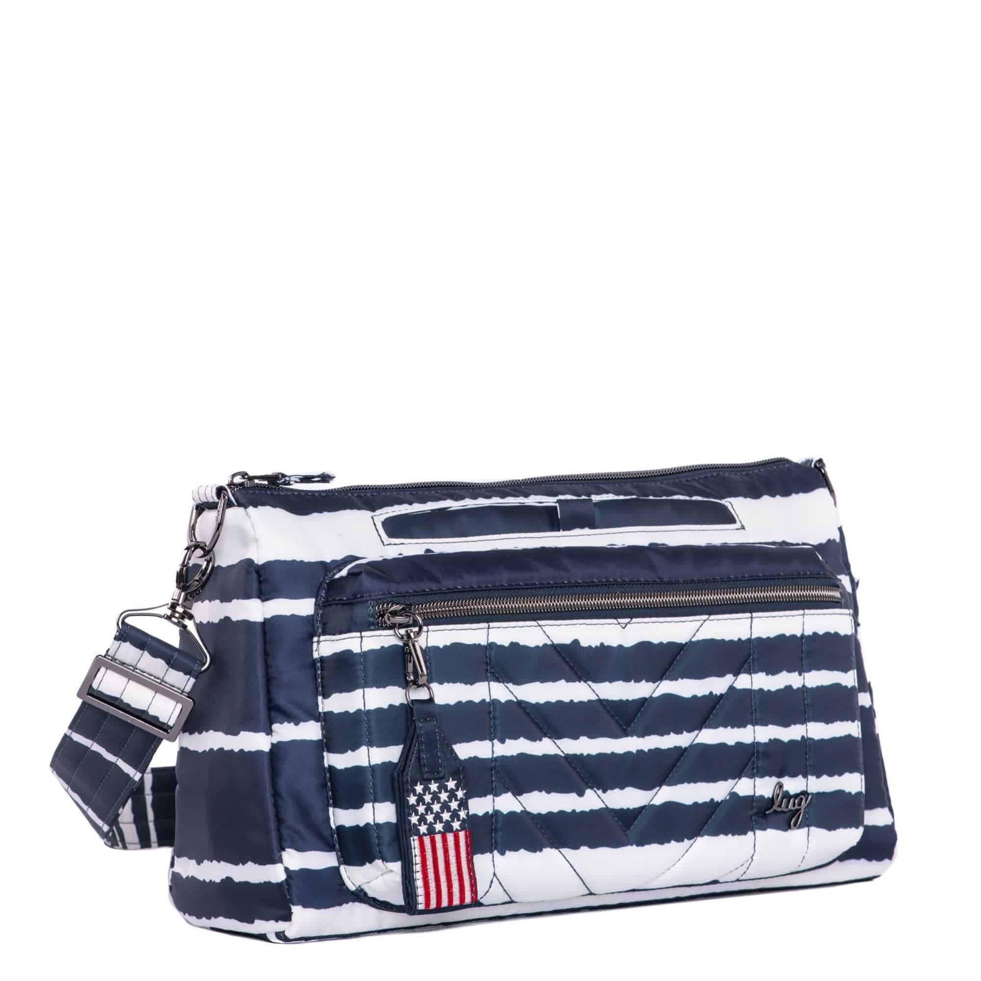 Stretch LE Crossbody Bag - NAVY STRIPE - StretchLE_NavyStripe_02