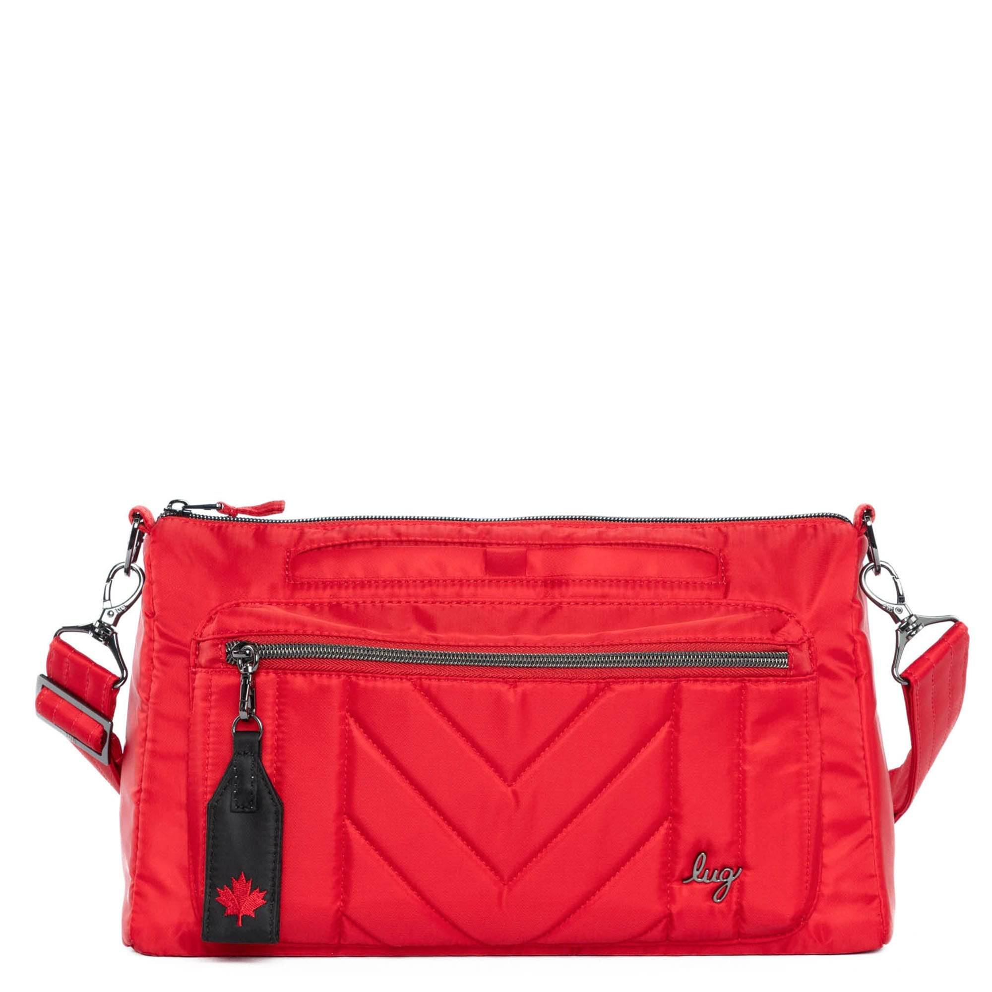 Stretch LE Crossbody Bag - POPPY RED MAPLE - StretchLE_RubyMaple_01