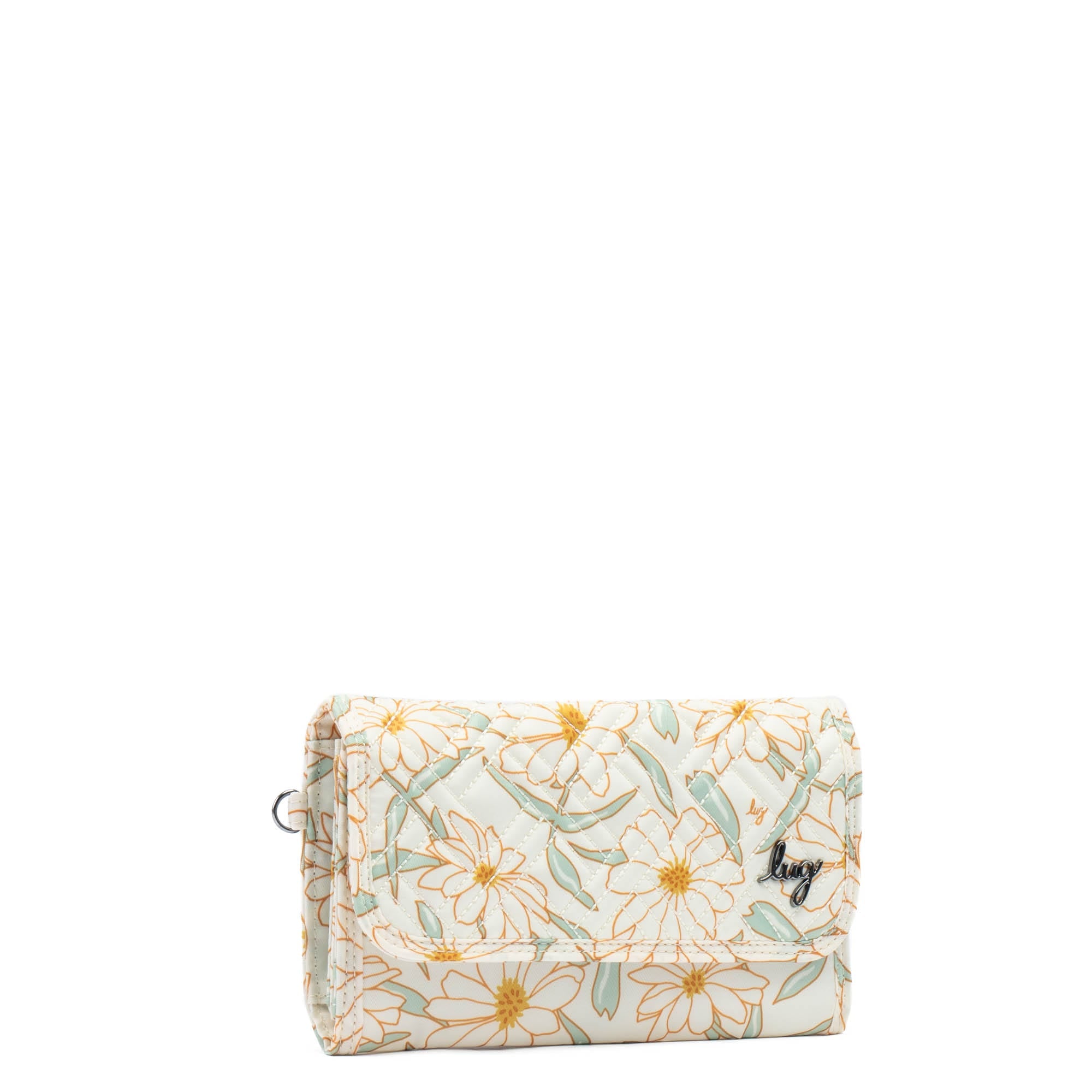 Stroll RFID Wristlet Wallet - SAGE DAISIES - Stroll_SageDaisies_03