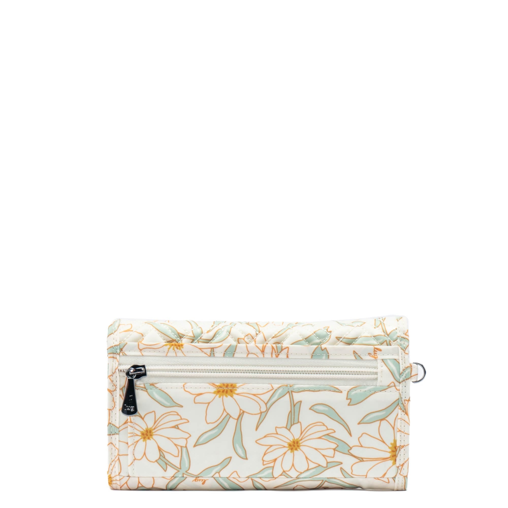 Stroll RFID Wristlet Wallet - SAGE DAISIES - Stroll_SageDaisies_04