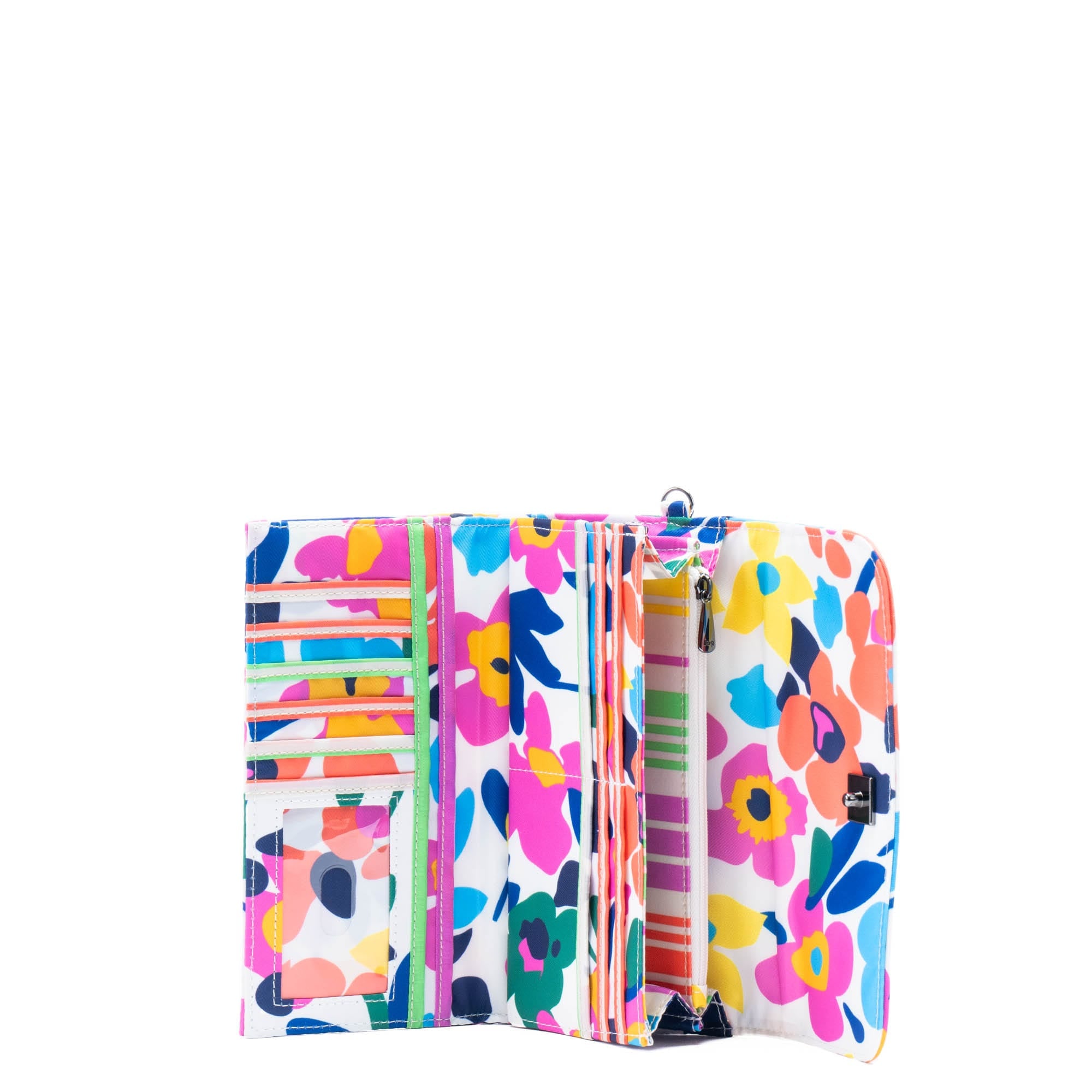 Stroll RFID Wristlet Wallet - WILDFLOWER BRIGHTS - Stroll_WildFlowerBrights_05
