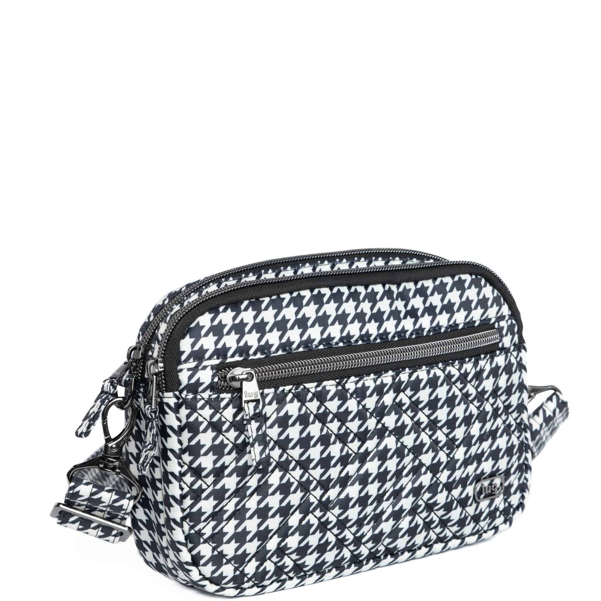 Super Coupe 2 Convertible Crossbody Bag - MICRO HOUNDSTOOTH BLACK - SuperCoupe2Classic_MicroHoundstoothBlack_02