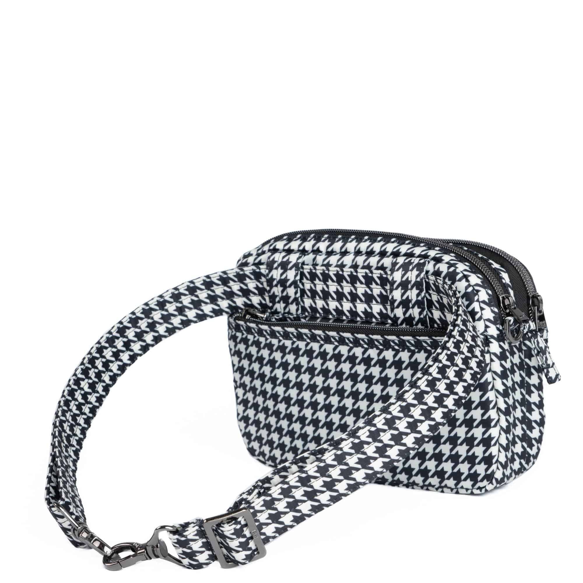 Super Coupe 2 Convertible Crossbody Bag - MICRO HOUNDSTOOTH BLACK - SuperCoupe2Classic_MicroHoundstoothBlack_04