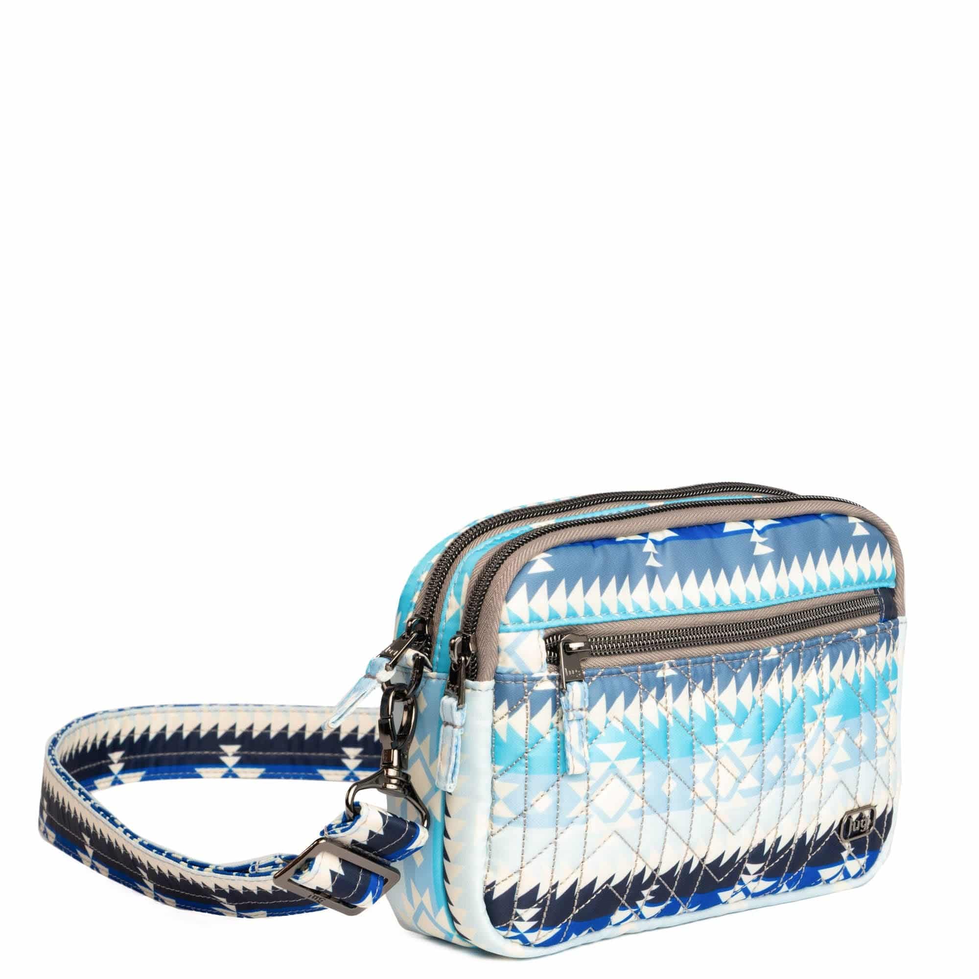 Guild Collection Classic Super Coupe 2 Crossbody Bag - SOUTHWEST GEESE BLUE - SuperCoupe2MD_SouthwestGeeseBlue_02