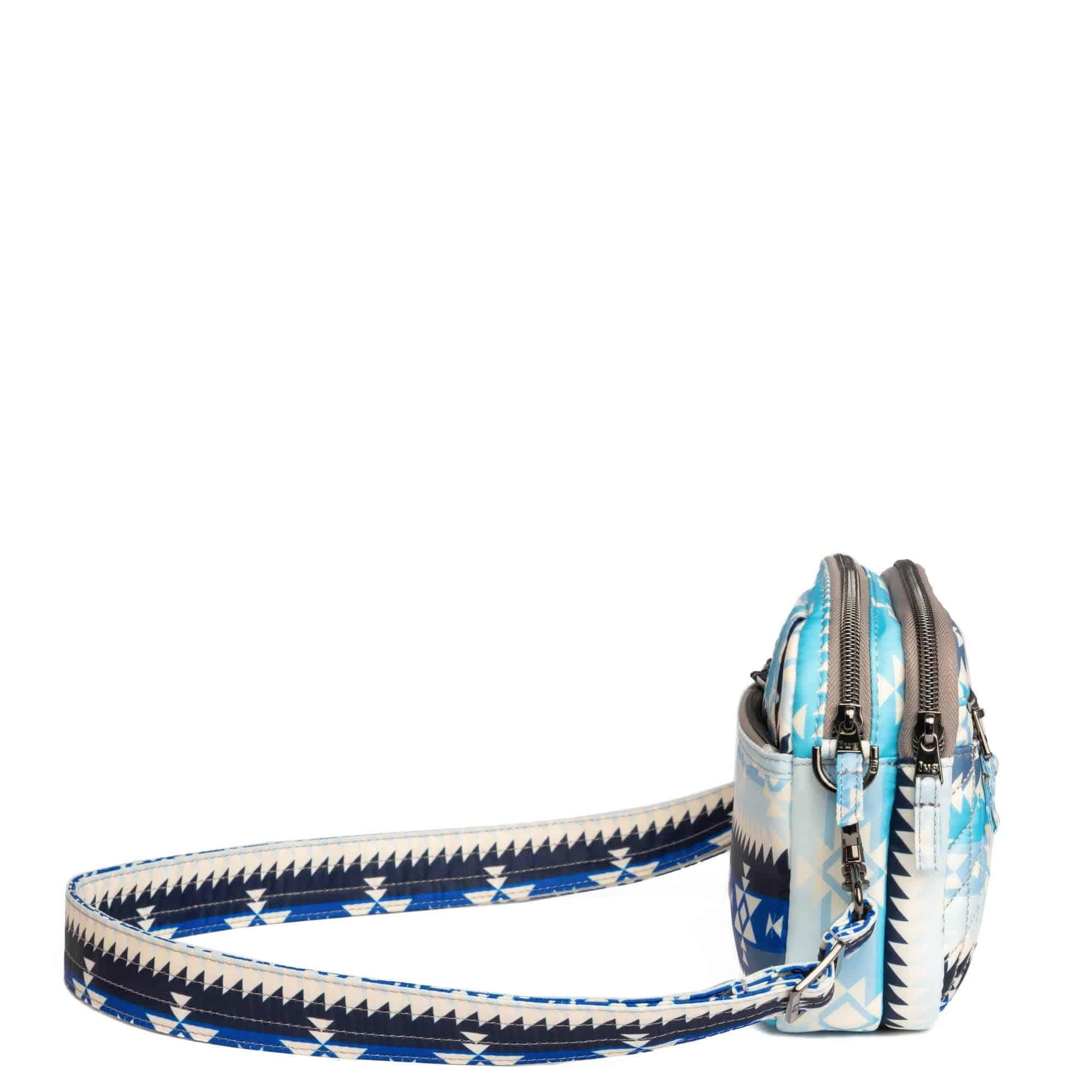 Guild Collection Classic Super Coupe 2 Crossbody Bag - SOUTHWEST GEESE BLUE - SuperCoupe2MD_SouthwestGeeseBlue_03