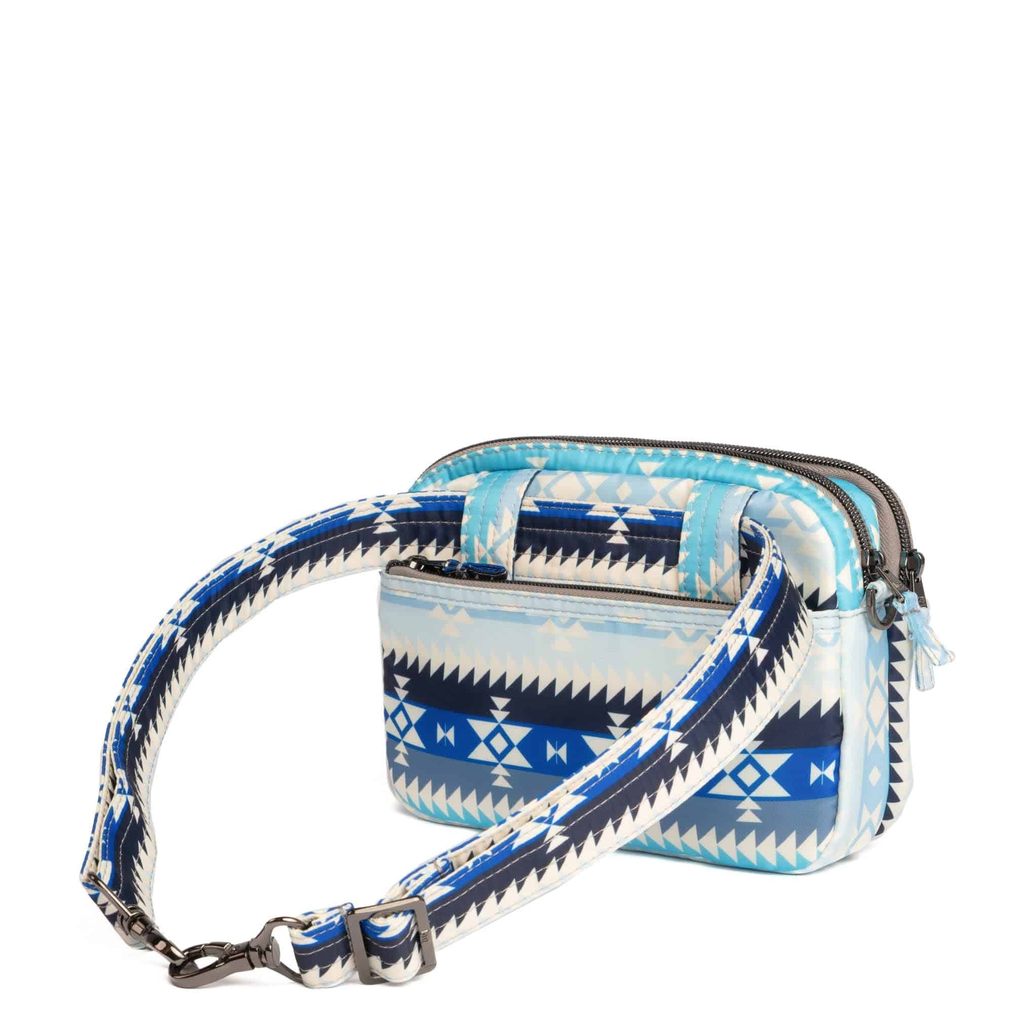 Guild Collection Classic Super Coupe 2 Crossbody Bag - SOUTHWEST GEESE BLUE - SuperCoupe2MD_SouthwestGeeseBlue_04