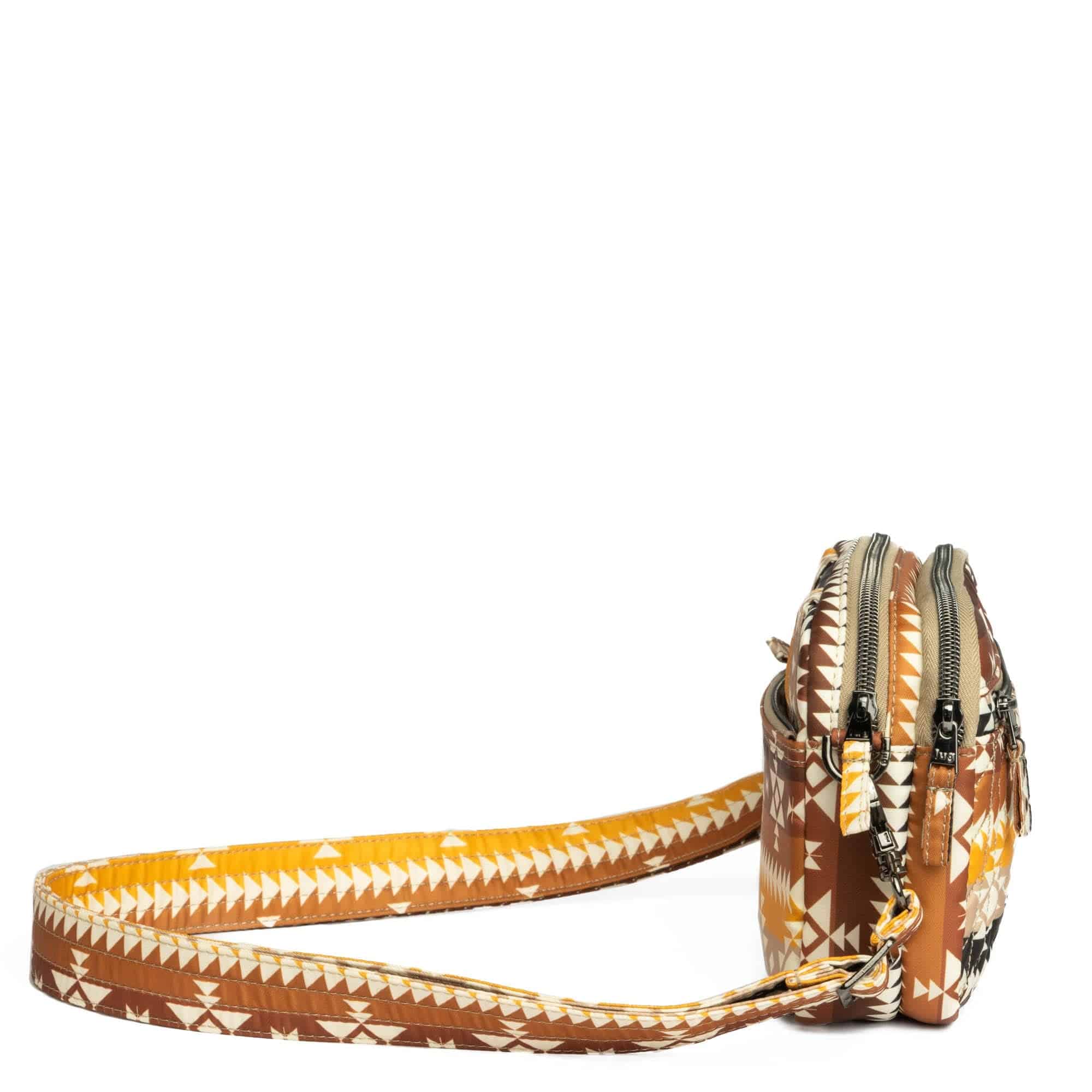 Guild Collection Classic Super Coupe 2 Crossbody Bag - SOUTHWEST GEESE BROWN - SuperCoupe2MD_SouthwestGeeseBrown_03