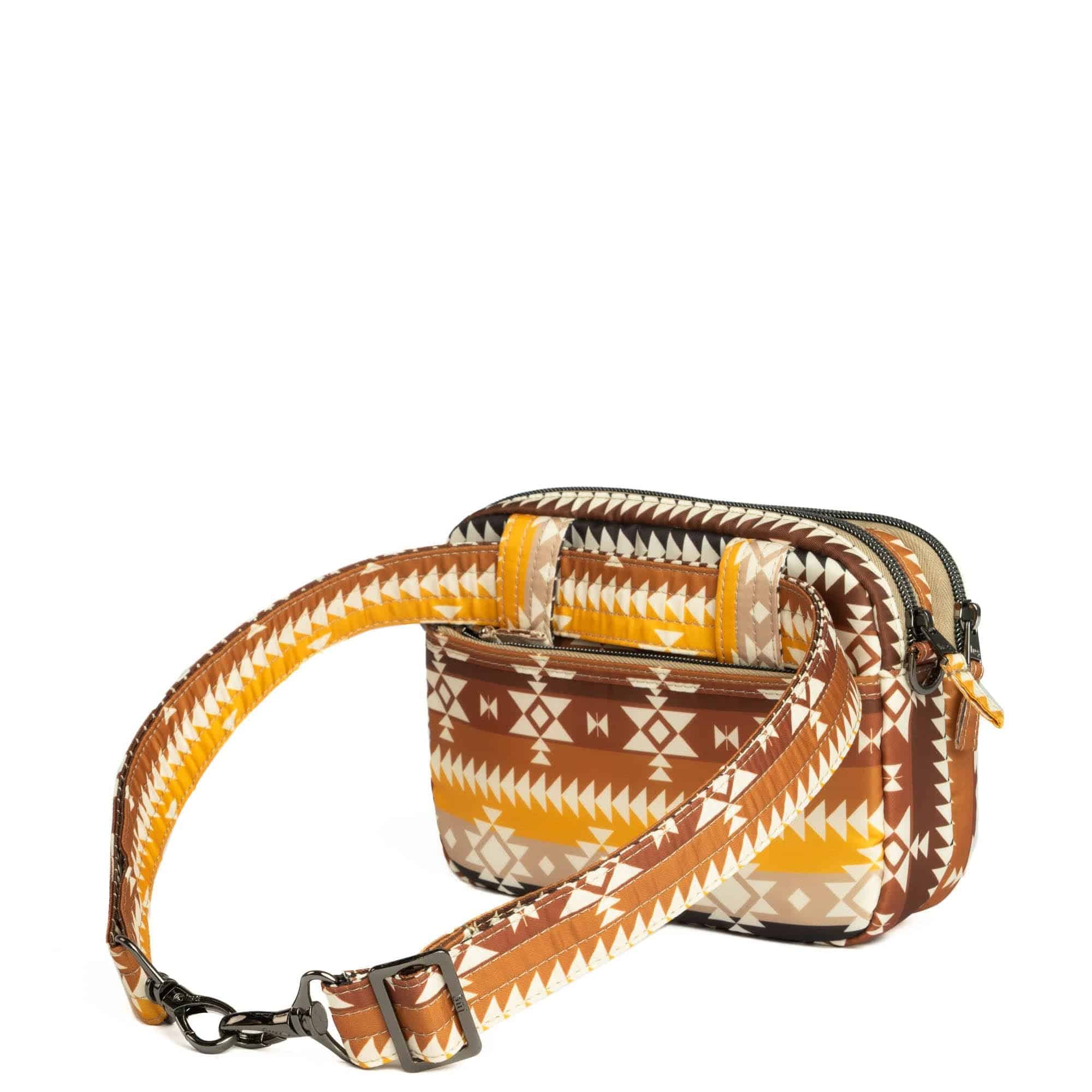 Guild Collection Classic Super Coupe 2 Crossbody Bag - SOUTHWEST GEESE BROWN - SuperCoupe2MD_SouthwestGeeseBrown_04