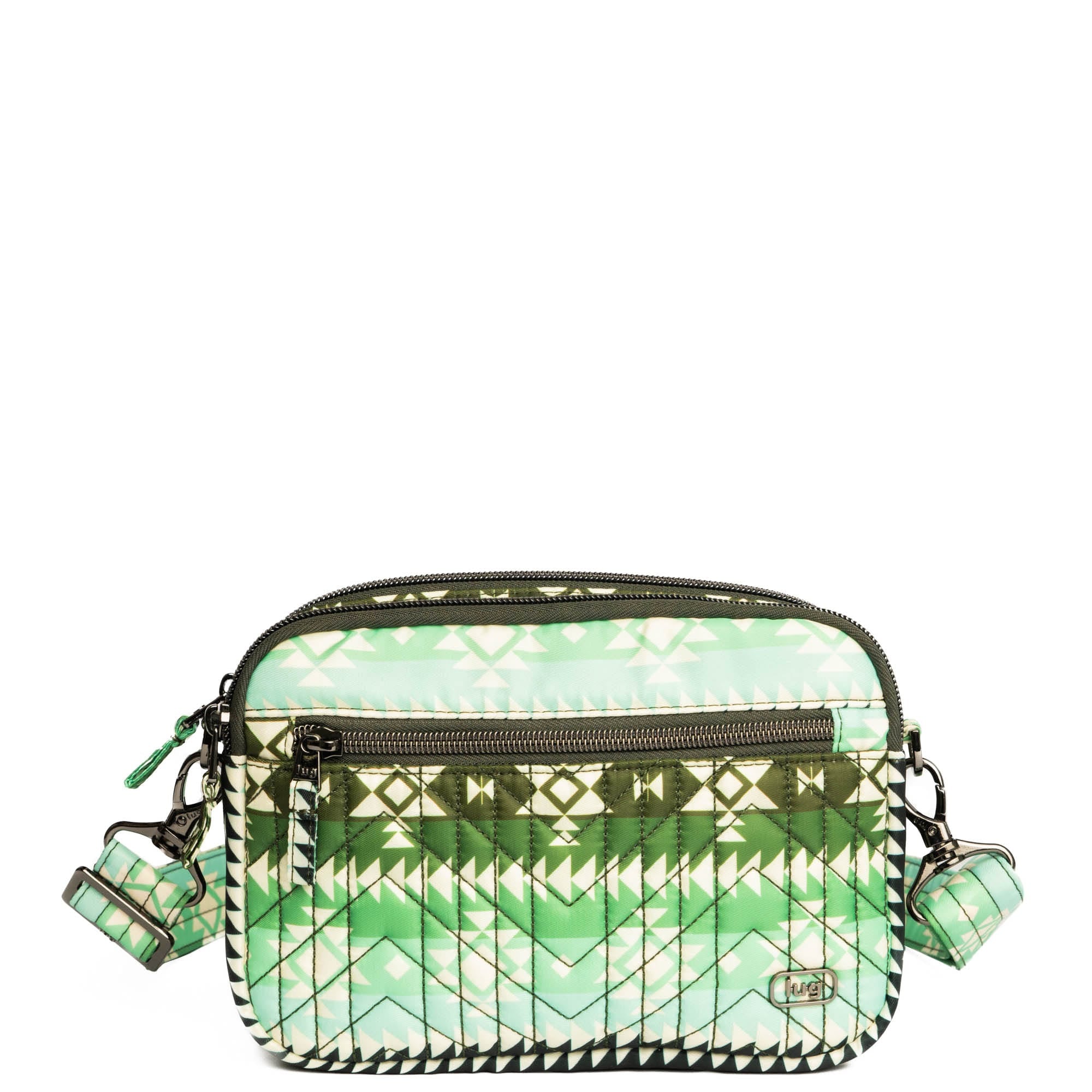 Guild Collection Classic Super Coupe 2 Crossbody Bag - - SuperCoupe2MD_SouthwestGeeseGreen_01