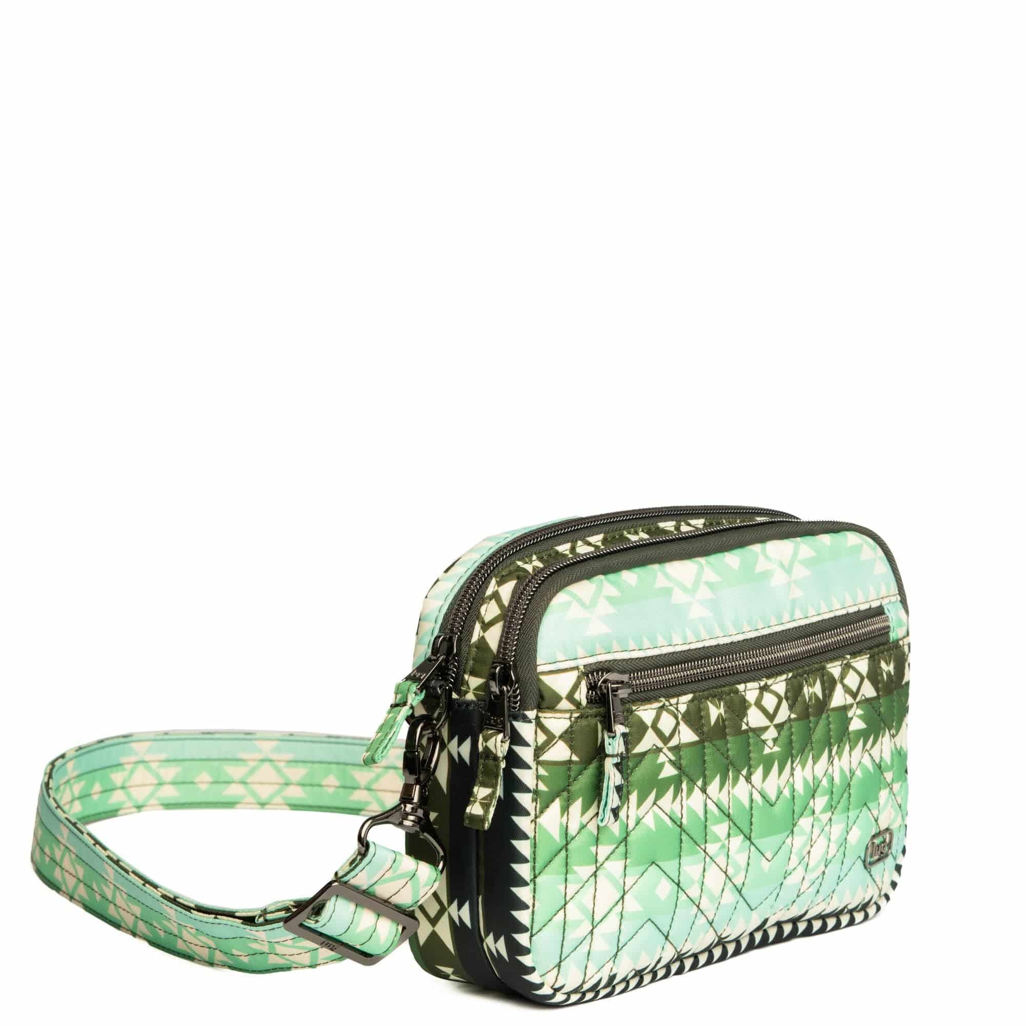 Guild Collection Classic Super Coupe 2 Crossbody Bag - SOUTHWEST GEESE GREEN - SuperCoupe2MD_SouthwestGeeseGreen_02