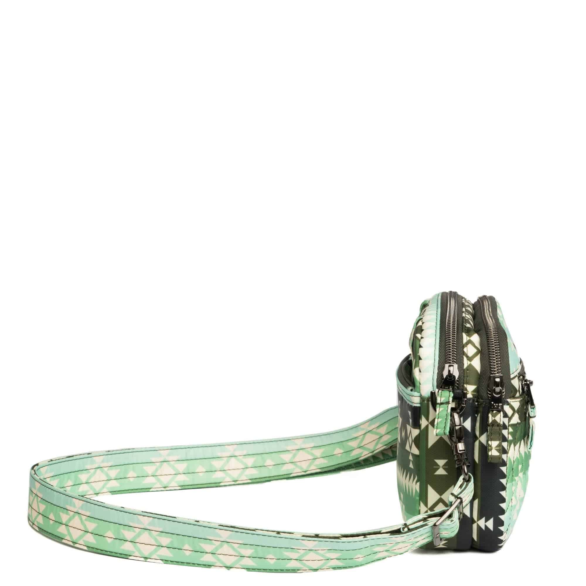 Guild Collection Classic Super Coupe 2 Crossbody Bag - SOUTHWEST GEESE GREEN - SuperCoupe2MD_SouthwestGeeseGreen_03