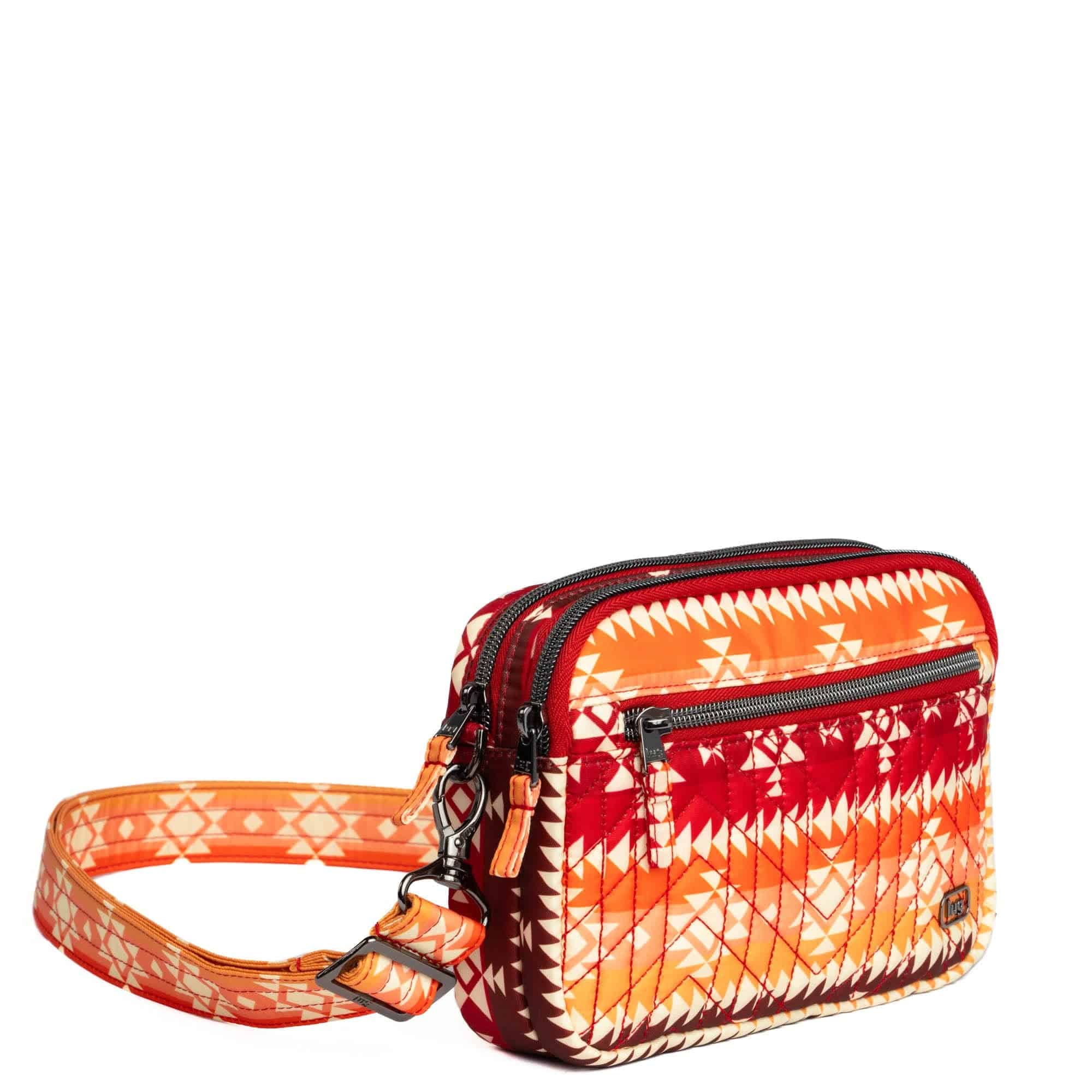 Guild Collection Classic Super Coupe 2 Crossbody Bag - SOUTHWEST GEESE RED - SuperCoupe2MD_SouthwestGeeseRed_02