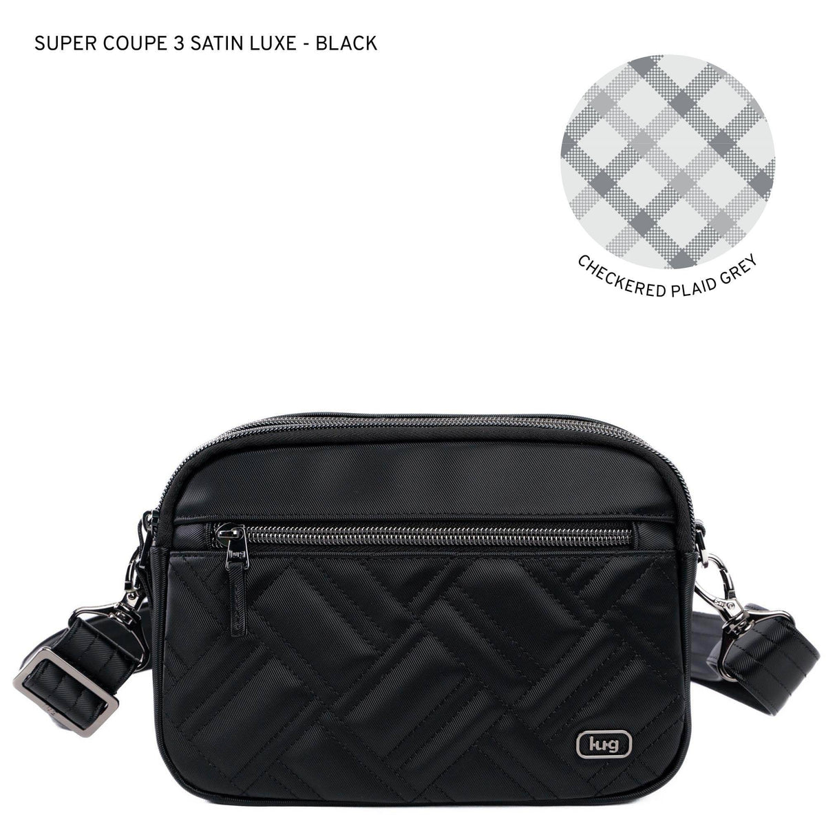 Super Coupe 3 Satin Luxe Convertible Crossbody Bag - BLACK - SuperCoupe2SL_Black_3225e28e-542c-4e00-bf18-9695b8880a4f