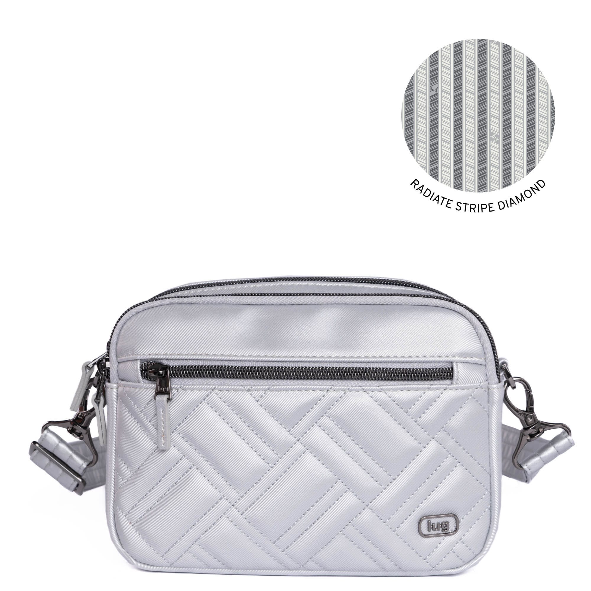Super Coupe 2 Satin Luxe Convertible Crossbody Bag - METALLIC SILVER - SuperCoupe2SL_MetallicSilver_664dbcf7-b0be-41a0-b1cb-40bc1a822c31
