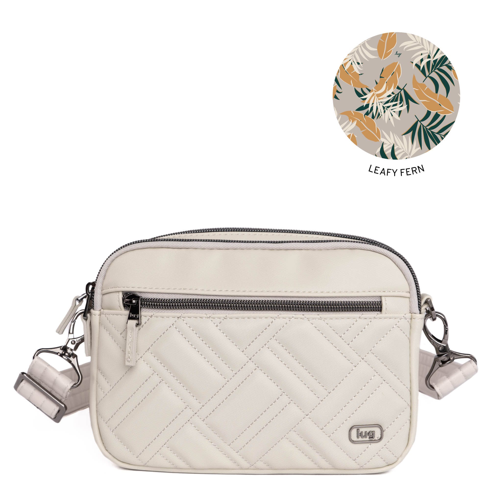 Super Coupe 2 Satin Luxe Convertible Crossbody Bag - PEBBLE - SuperCoupe2SL_Pebble_3kcize