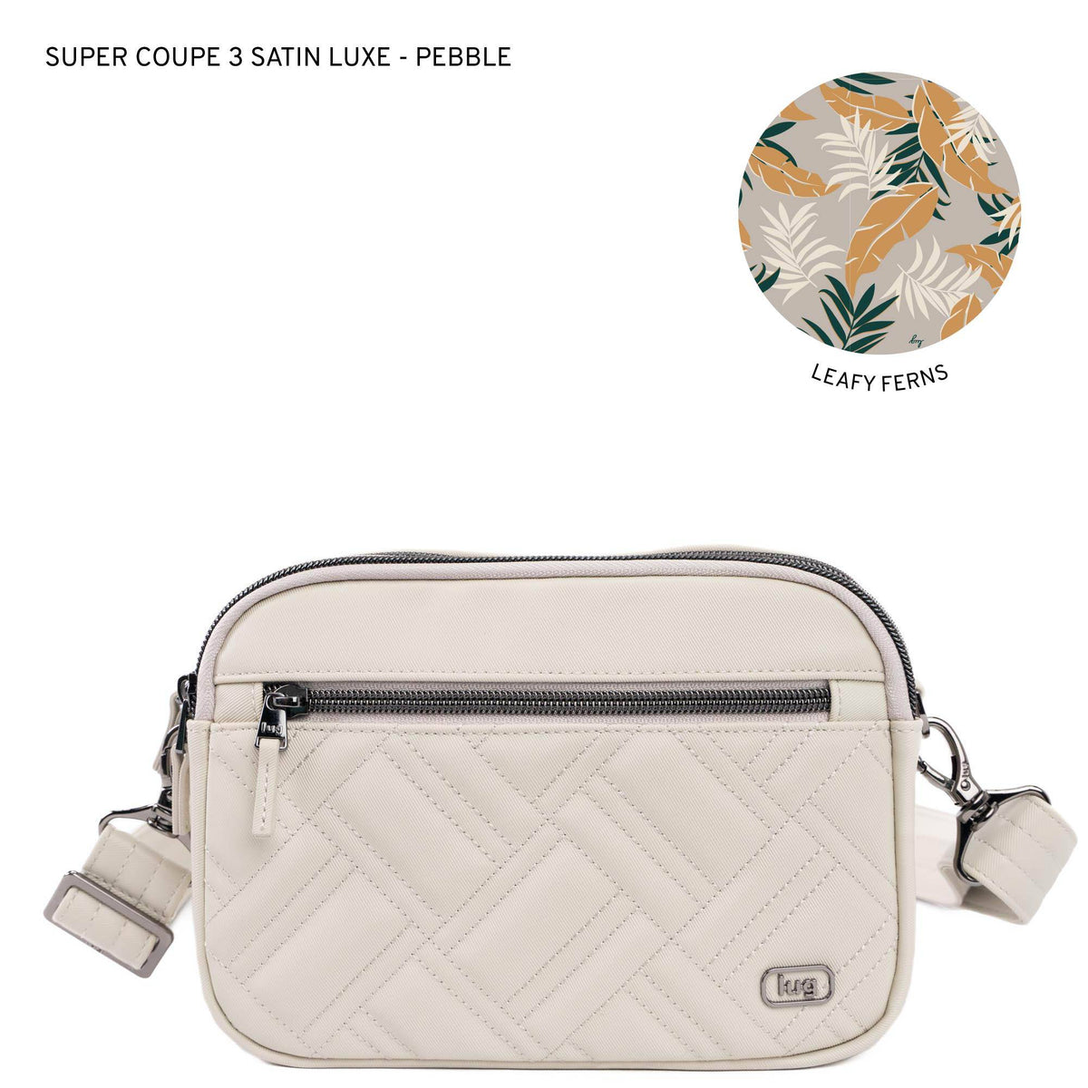 Super Coupe 3 Satin Luxe Convertible Crossbody Bag - PEBBLE - SuperCoupe2SL_Pebble_f9bfdcf2-1996-434c-9b94-d9e4f2d5869b