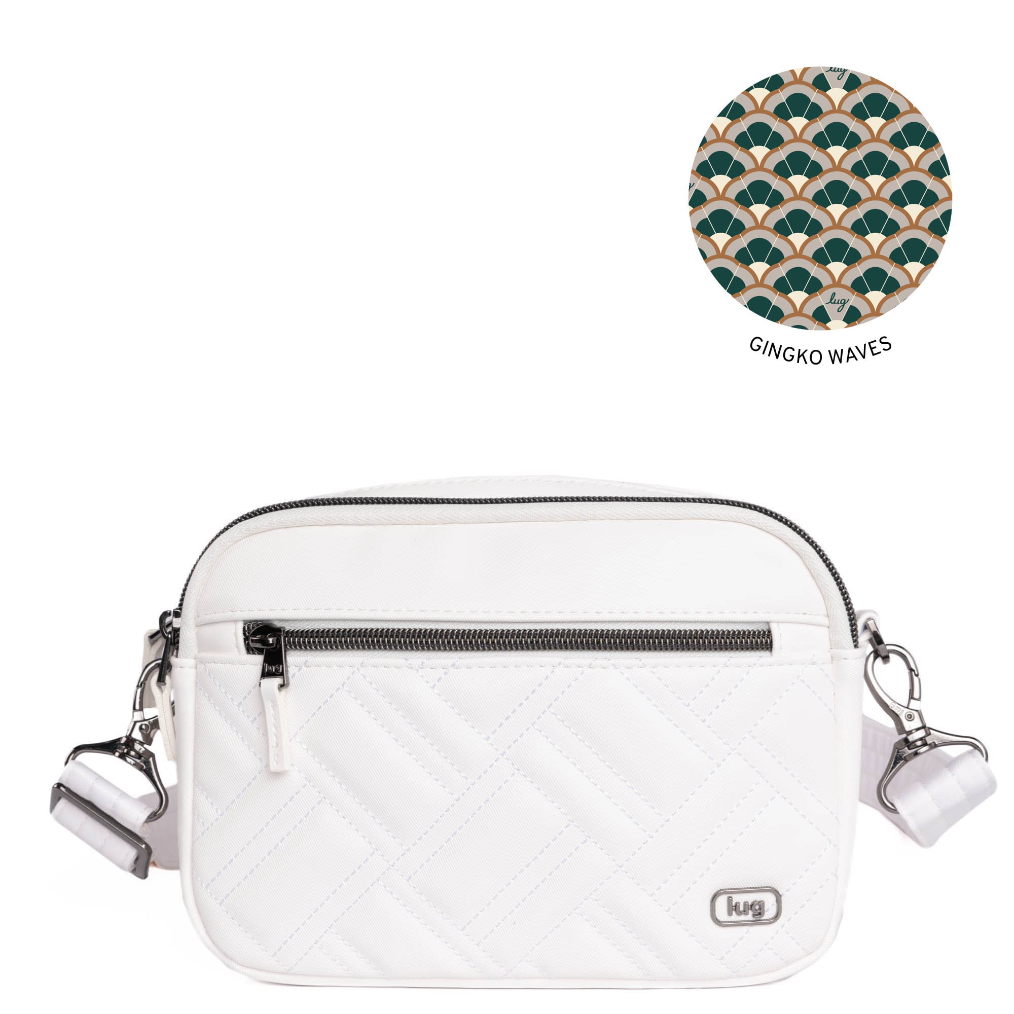 Super Coupe 2 Satin Luxe Convertible Crossbody Bag - WHITE - SuperCoupe2SL_White_mhjyx4