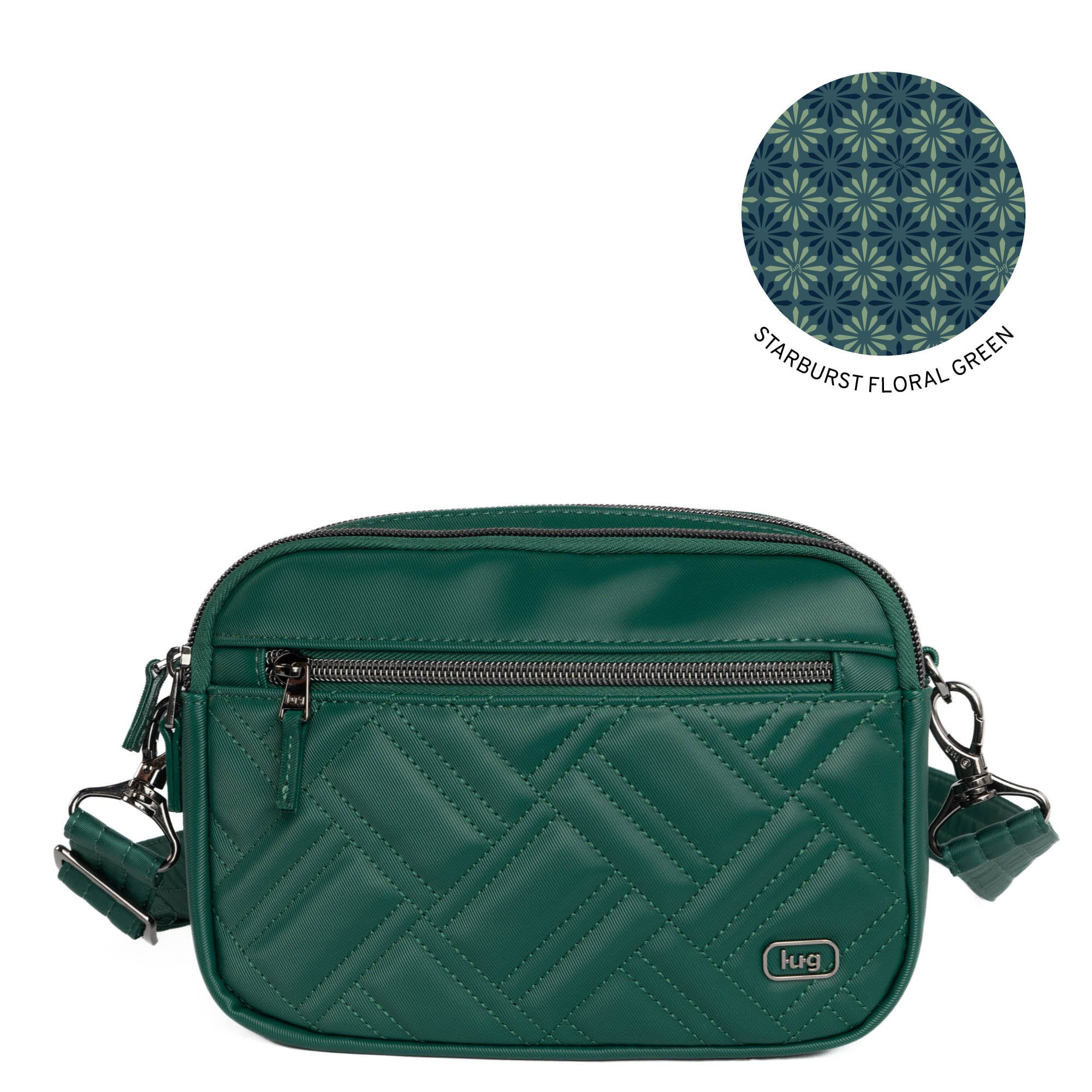 Super Coupe 2 Satin Luxe Convertible Crossbody Bag - WICKEDLY GREEN - SuperCoupe2SL_WickedlyGreen_y87ajy
