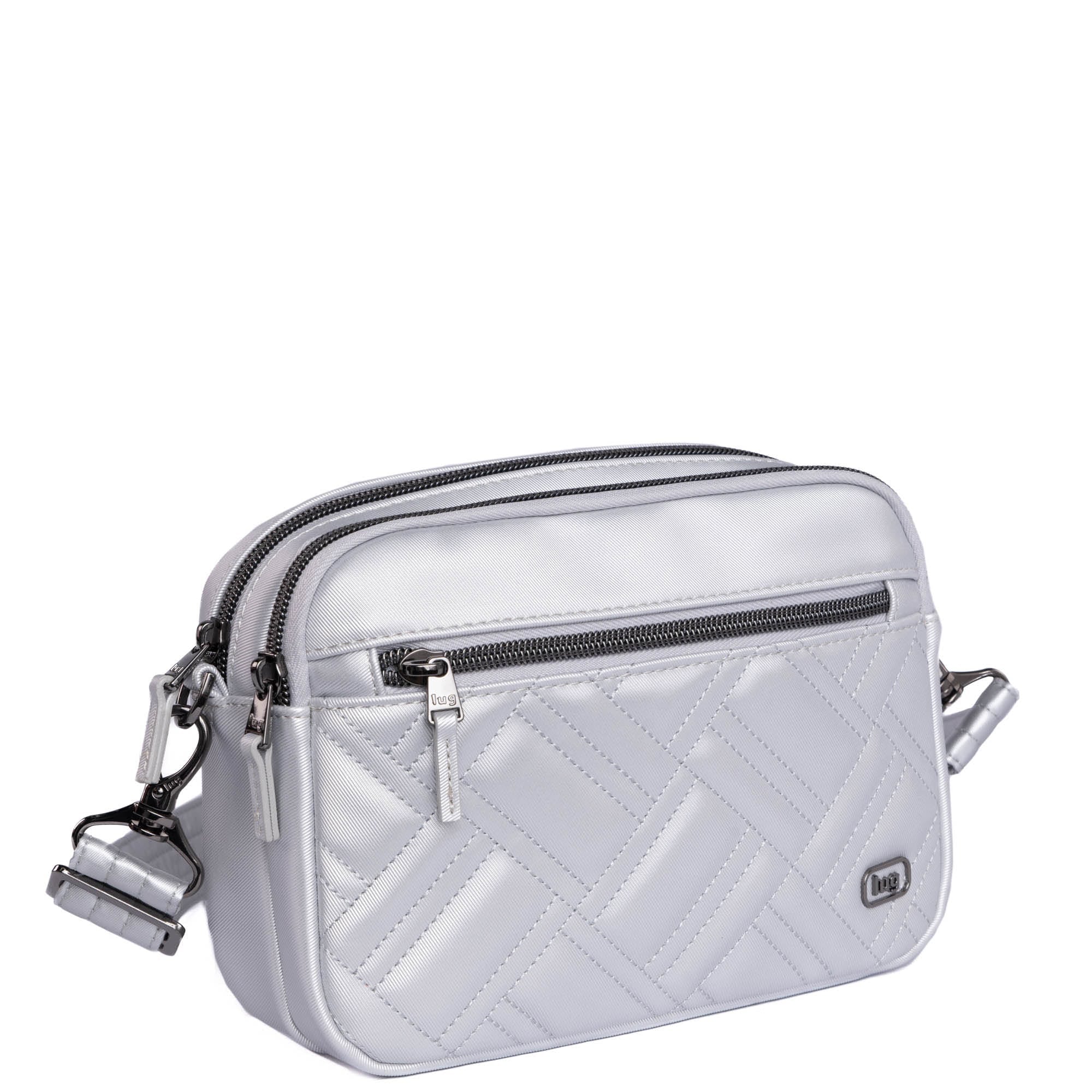 Super Coupe 2 Satin Luxe Convertible Crossbody Bag - METALLIC SILVER - SuperCoupe2_SatinLuxe_MetallicSilver_02_f5084773-e624-42bc-b155-2ca83f709c9a