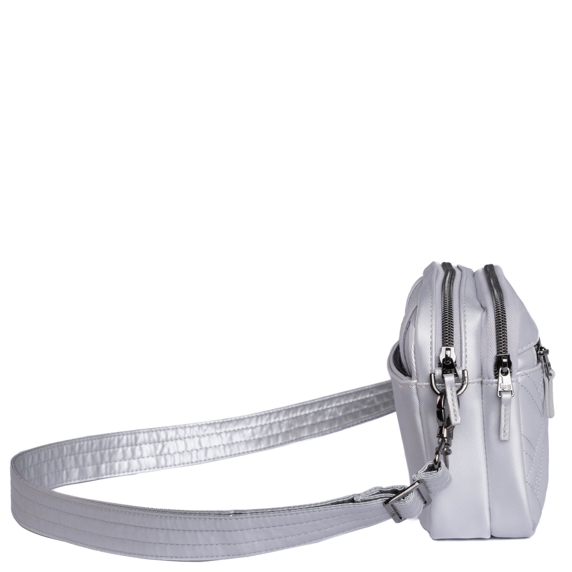 Super Coupe 2 Satin Luxe Convertible Crossbody Bag - METALLIC SILVER - SuperCoupe2_SatinLuxe_MetallicSilver_03_f0841600-2c53-4ed3-881e-fb4c4da8944c