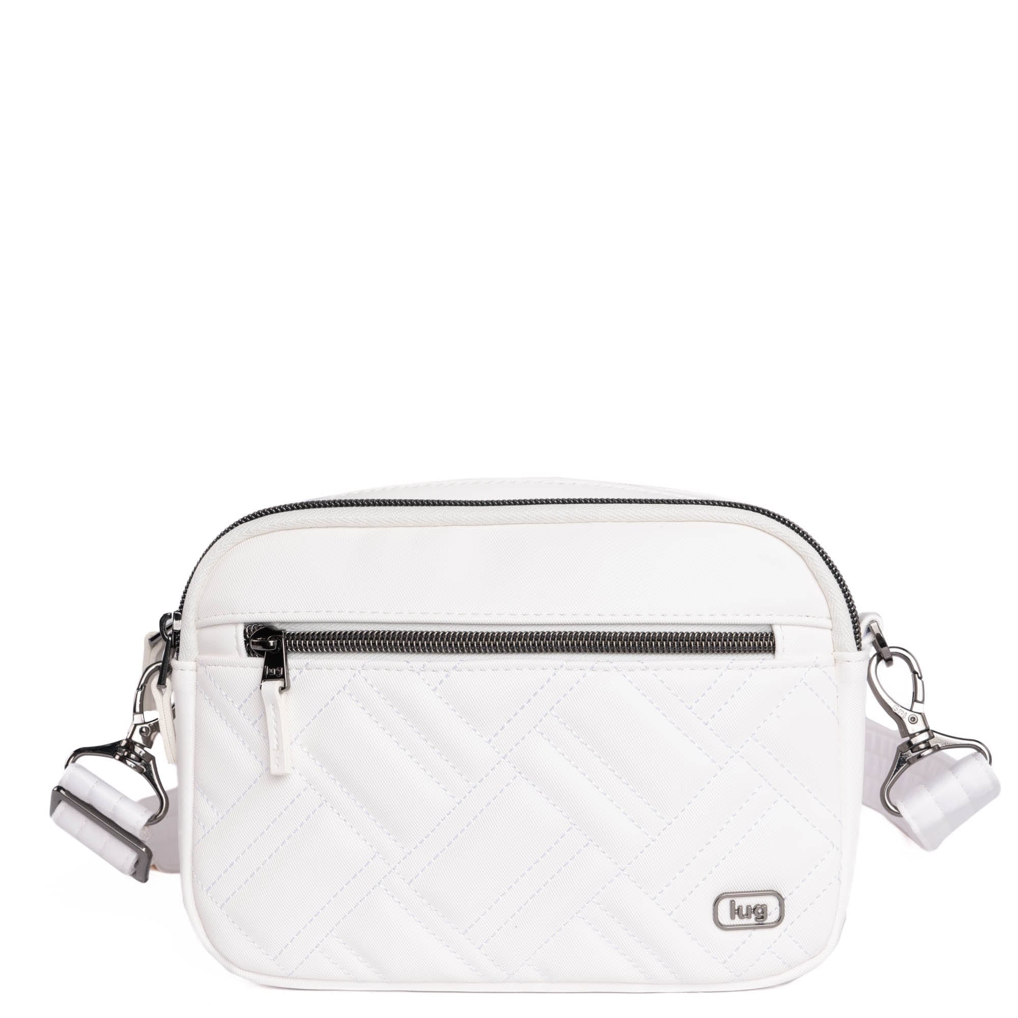 Super Coupe 2 Satin Luxe Convertible Crossbody Bag - - SuperCoupe2_SatinLuxe_White_01