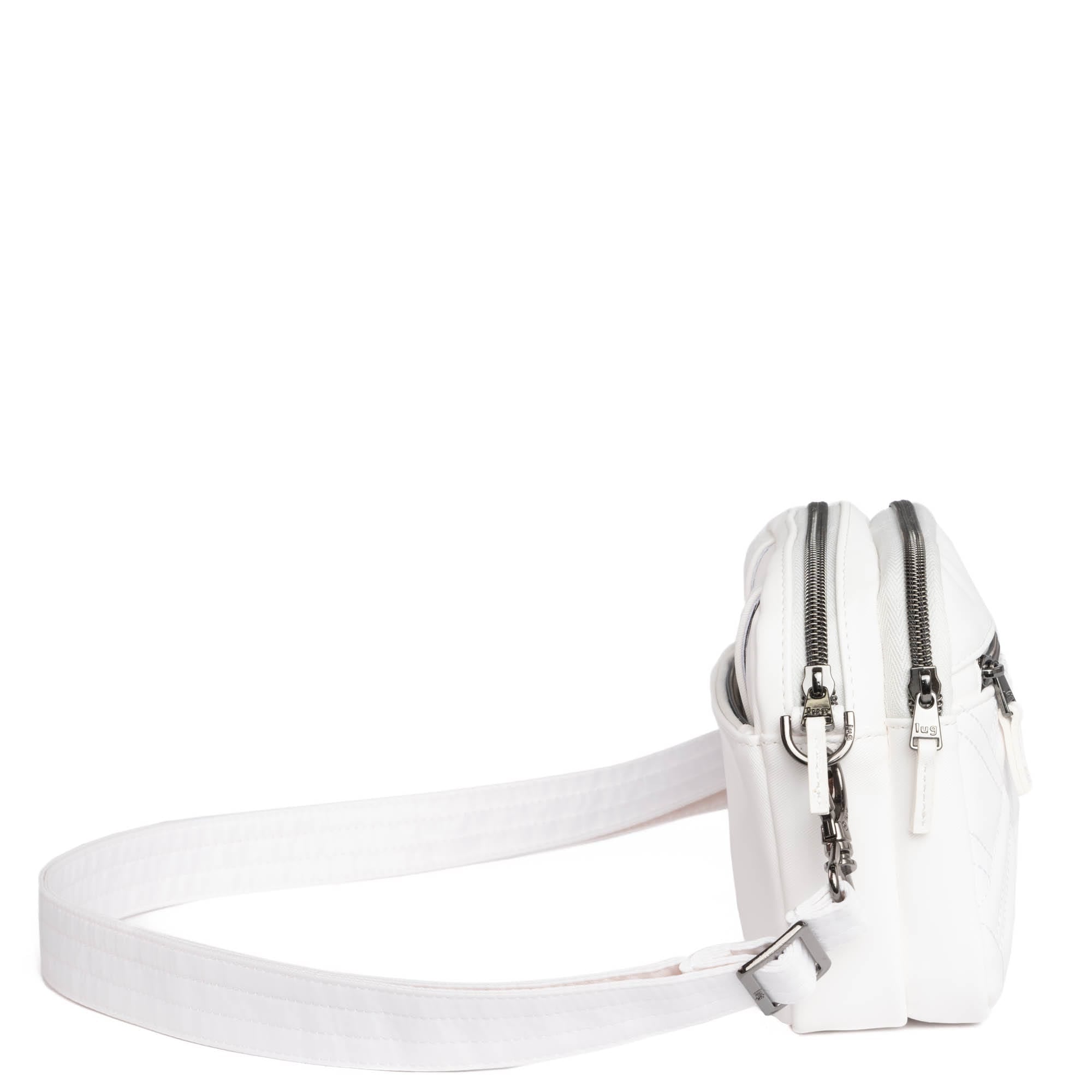 Super Coupe 2 Satin Luxe Convertible Crossbody Bag - WHITE - SuperCoupe2_SatinLuxe_White_03_jwmgag
