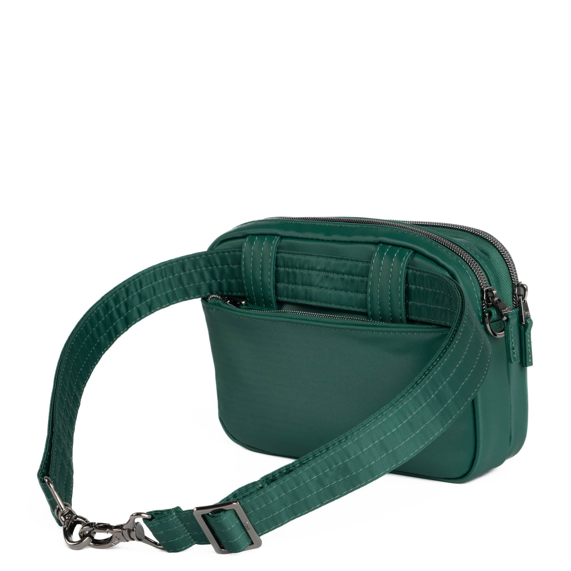 Super Coupe 2 Satin Luxe Convertible Crossbody Bag - WICKEDLY GREEN - SuperCoupe2_SatinLuxe_WickedlyGreen_04_332law