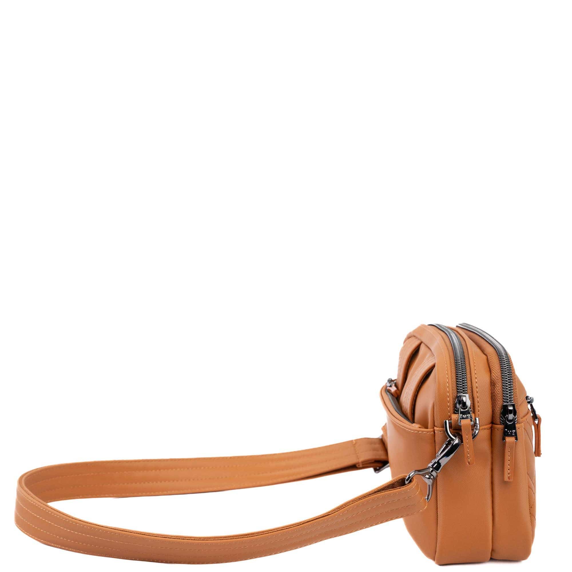 Super Coupe 3 Satin Luxe Convertible Crossbody Bag - CAPPUCCINO - SuperCoupe3_SatinLuxe_Cappuccino_03