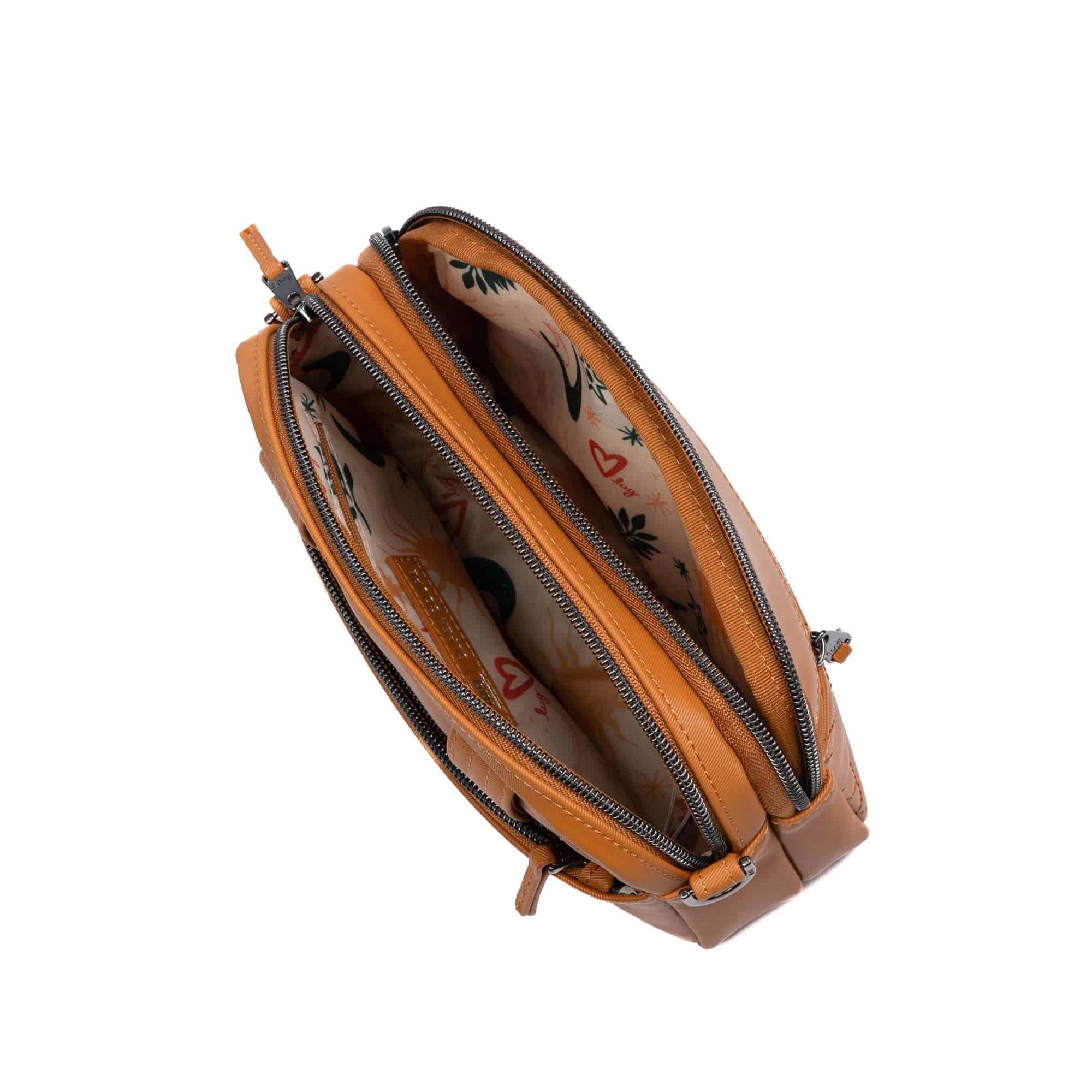Super Coupe 3 Satin Luxe Convertible Crossbody Bag - CAPPUCCINO - SuperCoupe3_SatinLuxe_Cappuccino_05