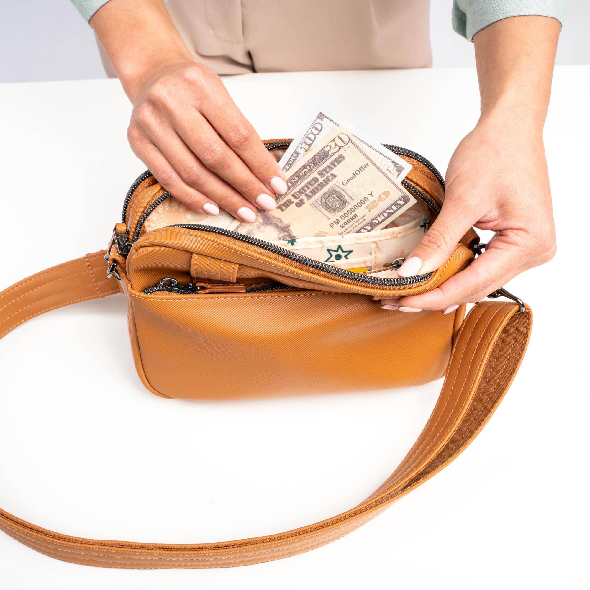 Super Coupe 3 Satin Luxe Convertible Crossbody Bag - - SuperCoupe3_SatinLuxe_Lifestyle_07