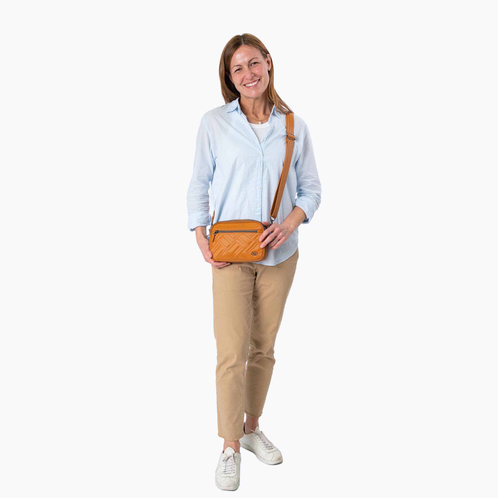 Super Coupe 3 Satin Luxe Convertible Crossbody Bag - - SuperCoupe3_SatinLuxe_Lifestyle_BagProportions_01