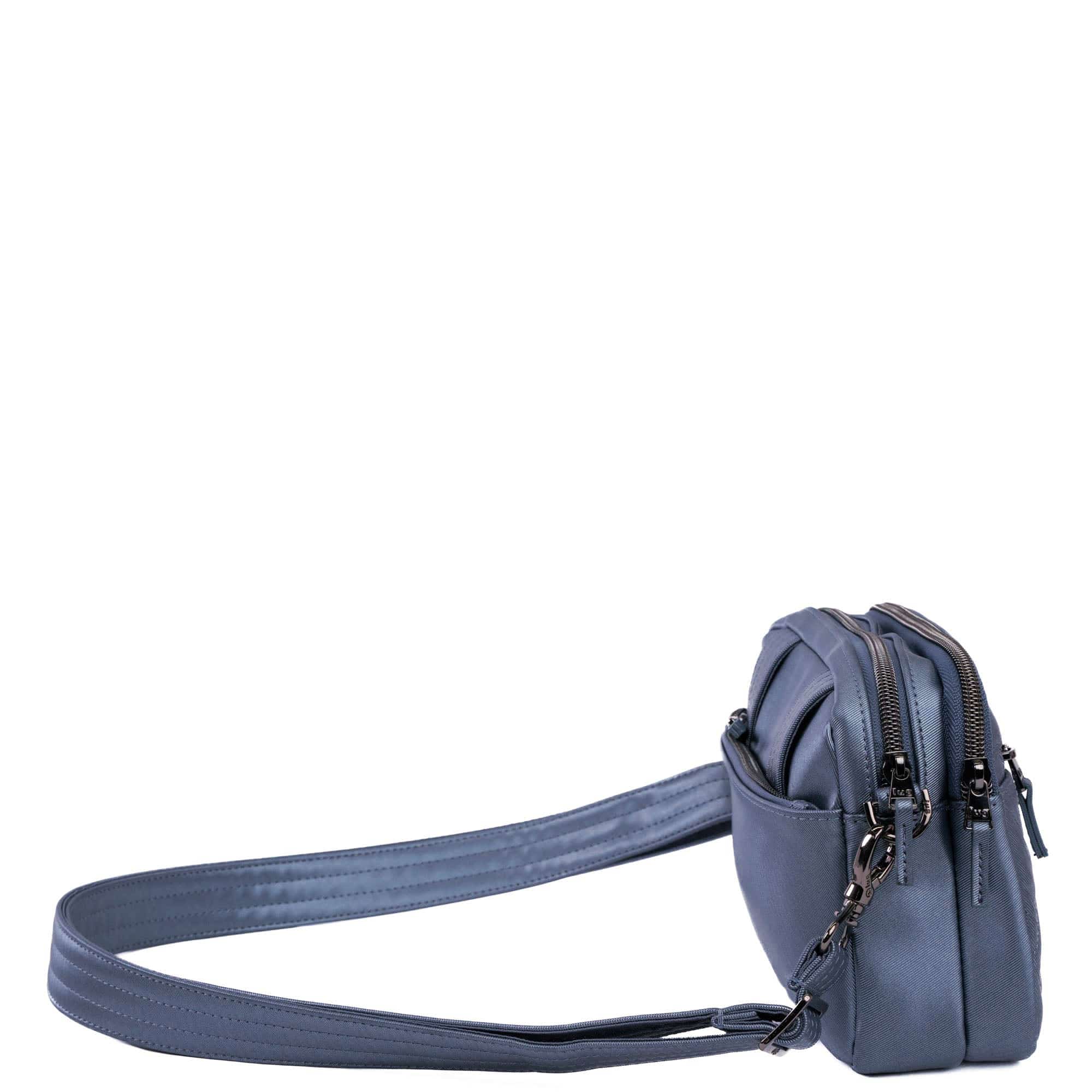 Super Coupe 3 Satin Luxe Convertible Crossbody Bag - METALLIC BLUE MOON - SuperCoupe3_SatinLuxe_MetallicBlueMoon_03