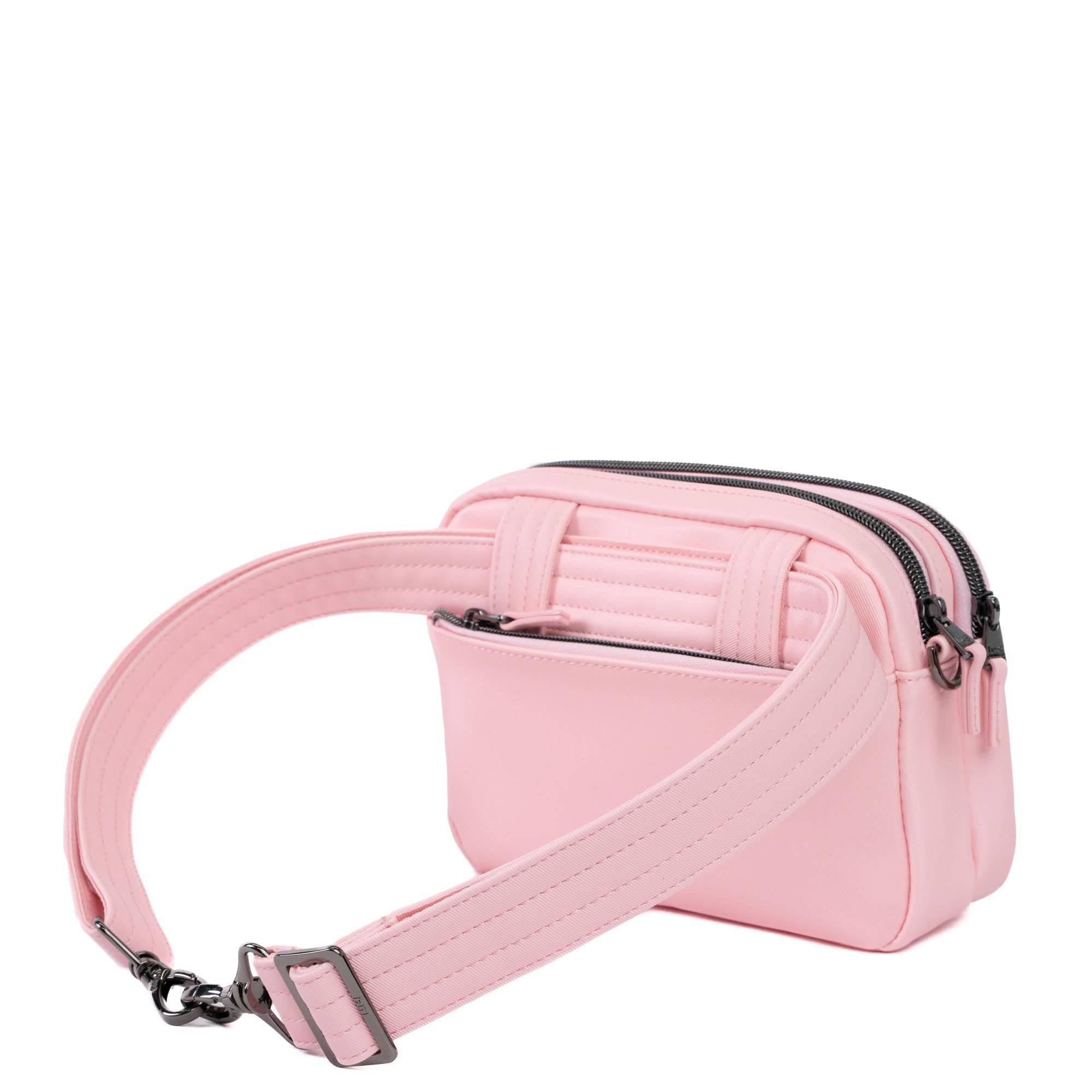 Super Coupe 3 Satin Luxe Convertible Crossbody Bag - BUBBLE PINK - SuperCoupe3_SatinLuxe_MetallicBubblePink_04